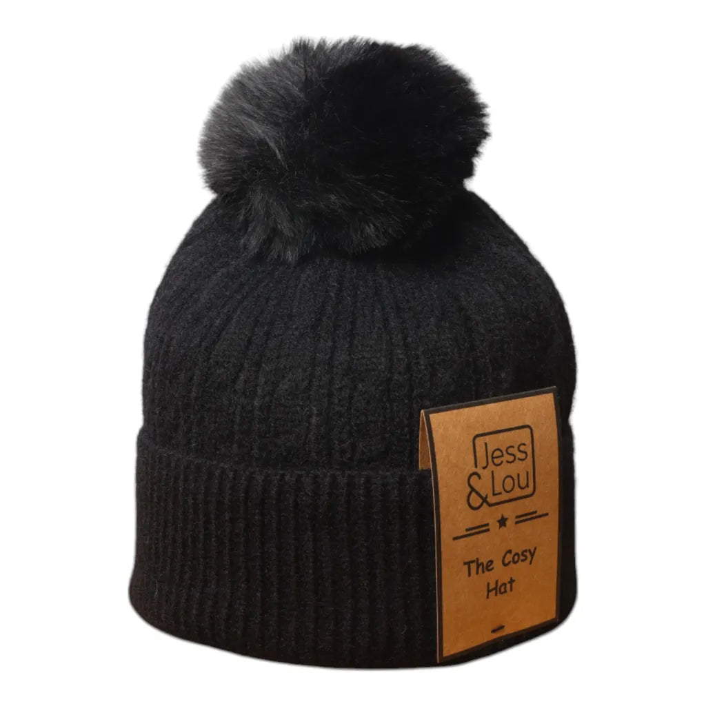 Jess & Lou Cable Knit Bobble Hat ~ 4 Colours