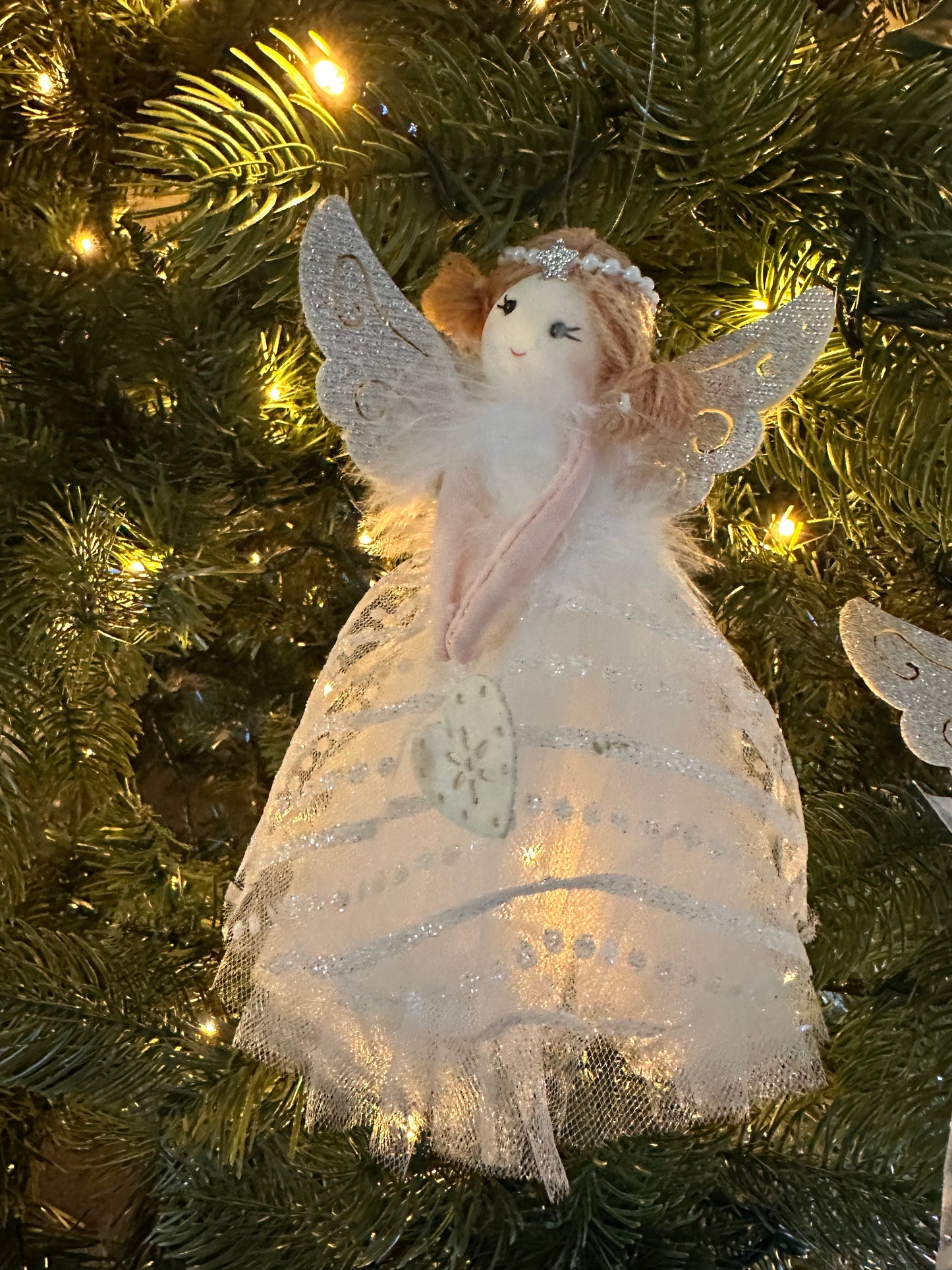 Set of Three Hanging Christmas Fairies