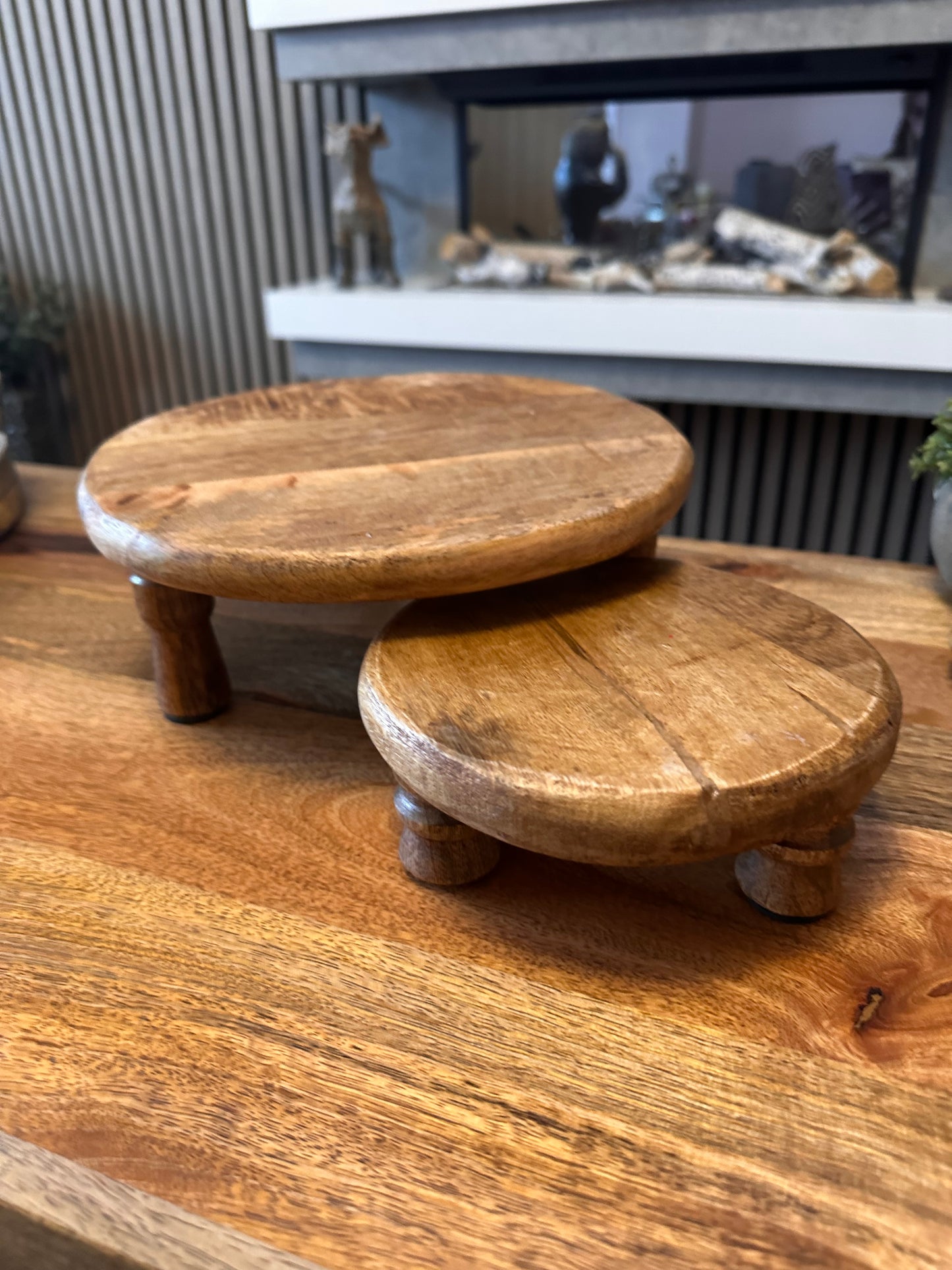 Rustic Mangowood Display Tray ~ Choice of Two Sizes