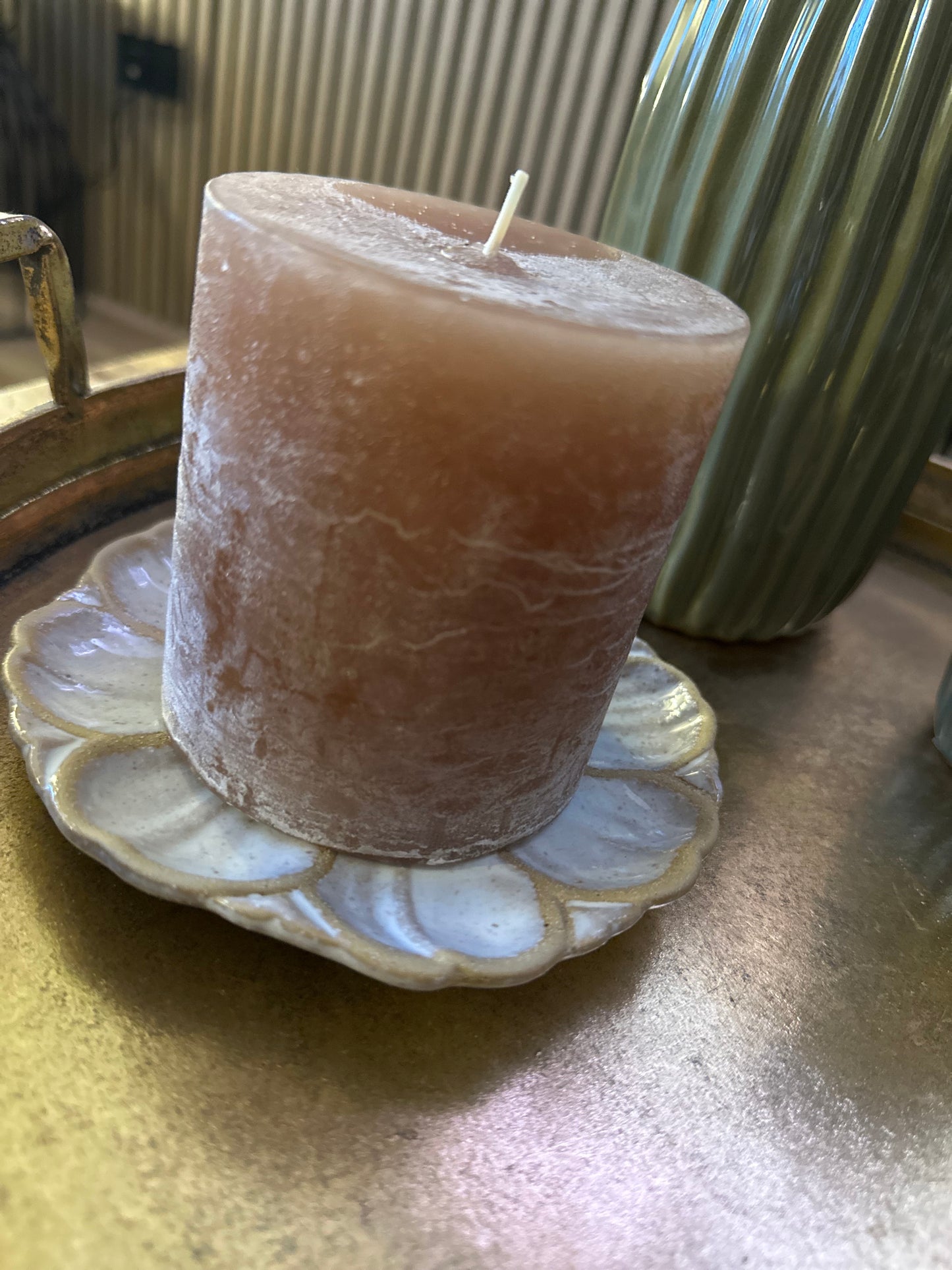 Pillar Candle 10cm - Beige