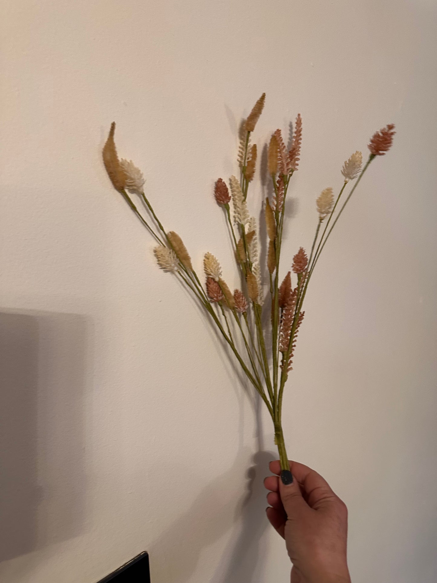 Natural Bunny Tail & Cone Mix Bunch Faux Flowers
