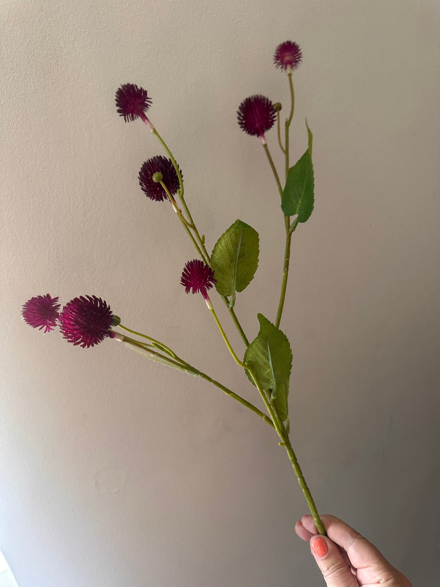 Faux Globe Thistle ~ Magenta
