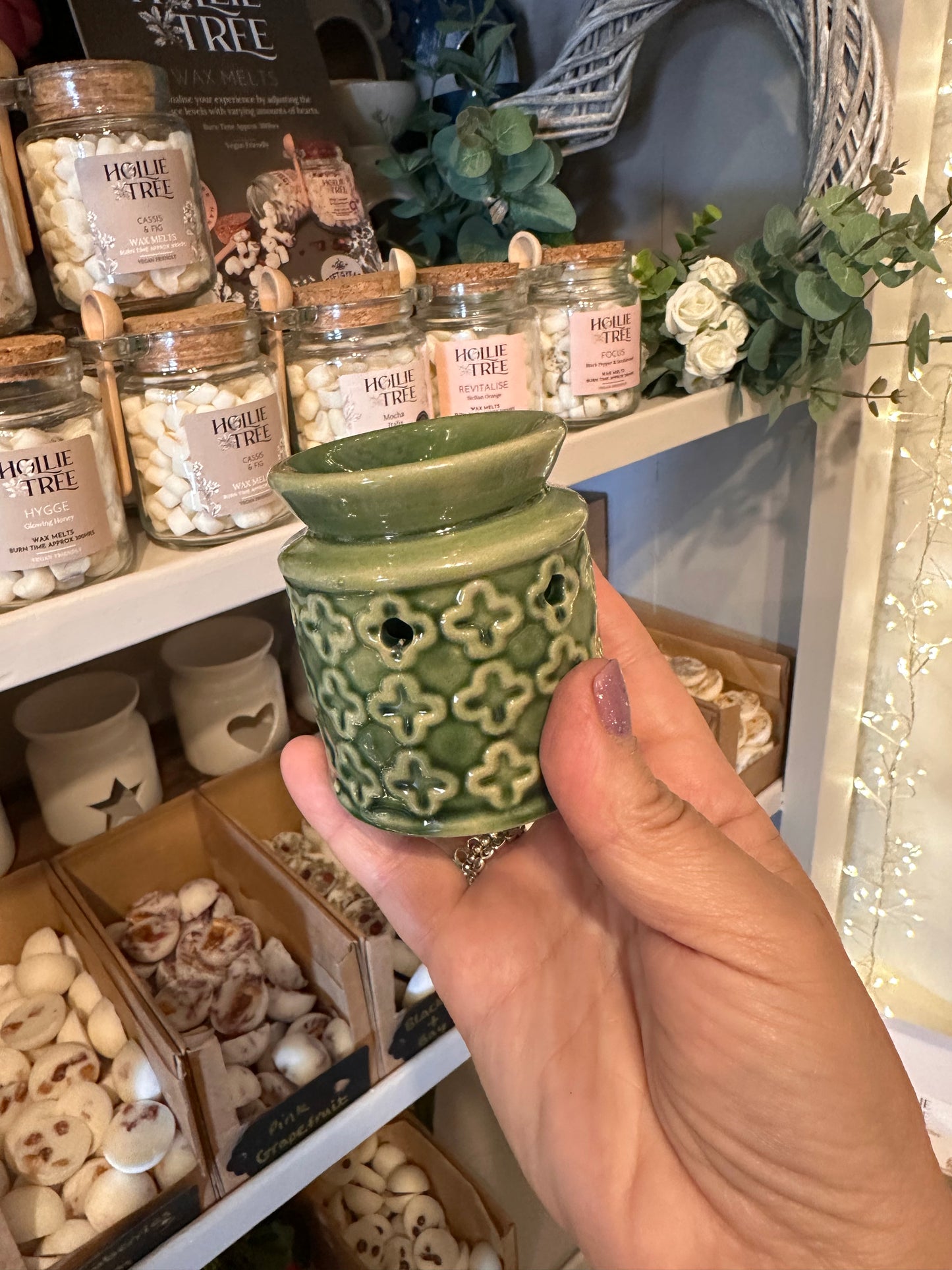 Mini Oil Wax Burner ~ Assorted Colours
