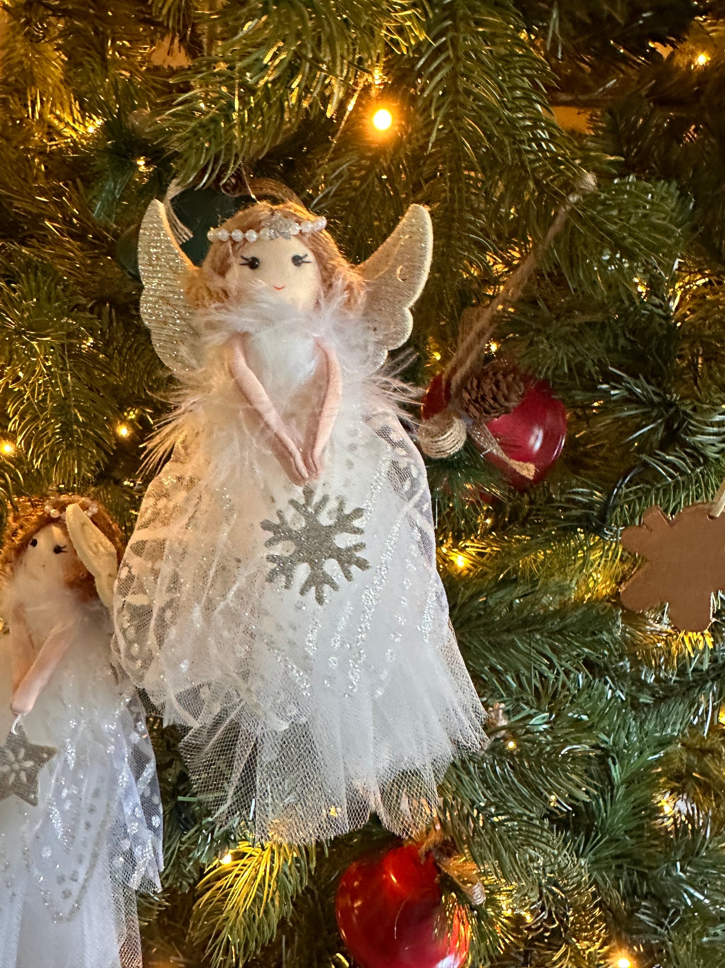 Set of Three Hanging Christmas Fairies