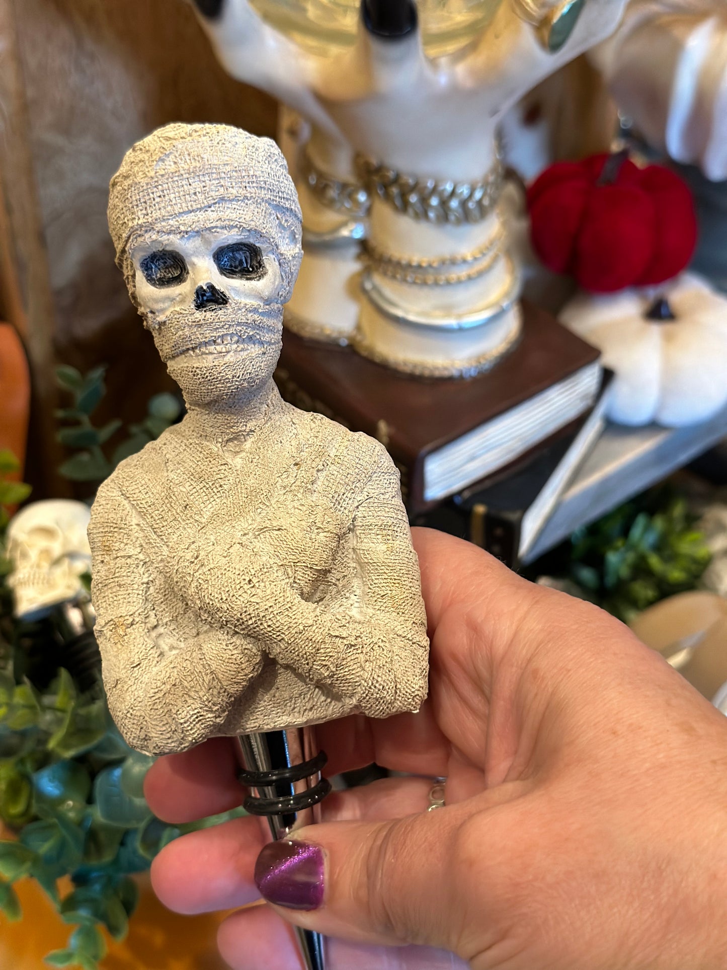 Spooky Mummy Bottle Stopper