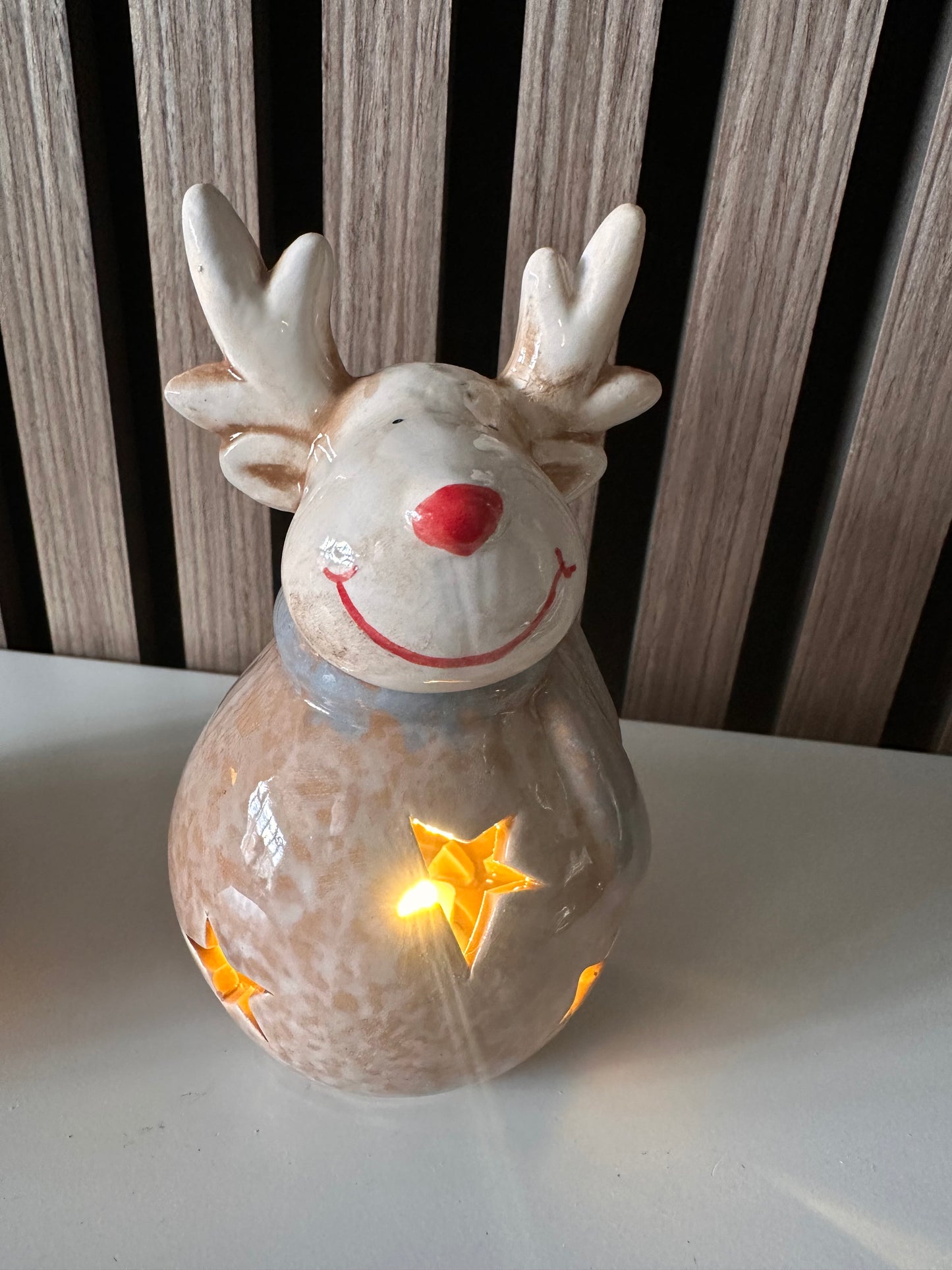 LED Ceramic Christmas Reindeer ~ 2 Sizes