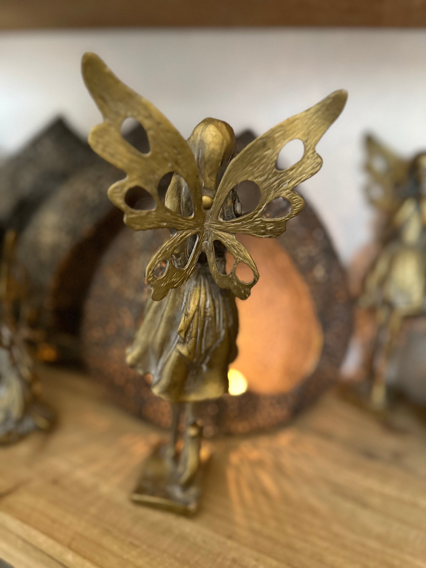 Standing Gold Decorative Fairy