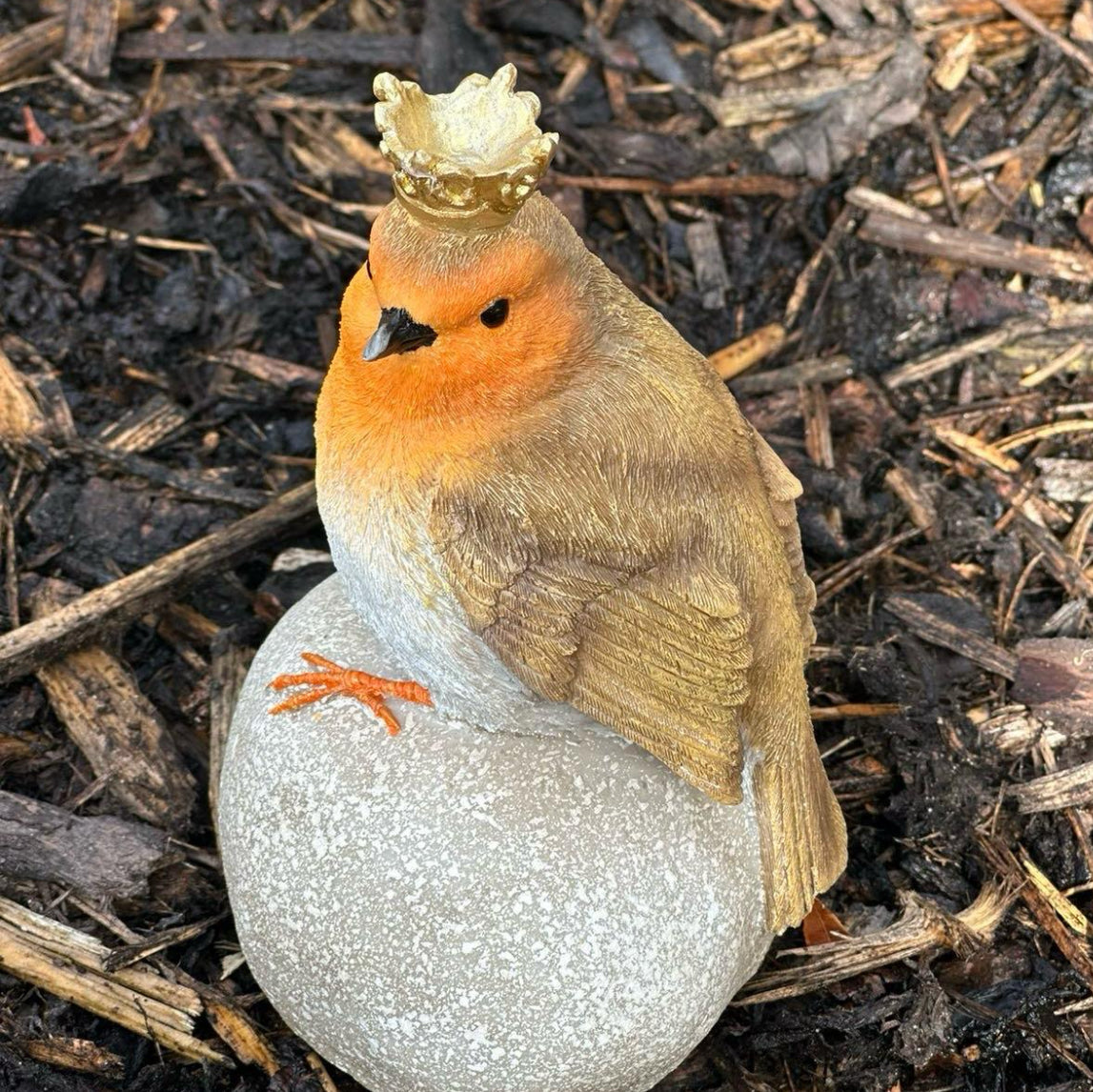 Gorgeous Resin Robin on a Stone