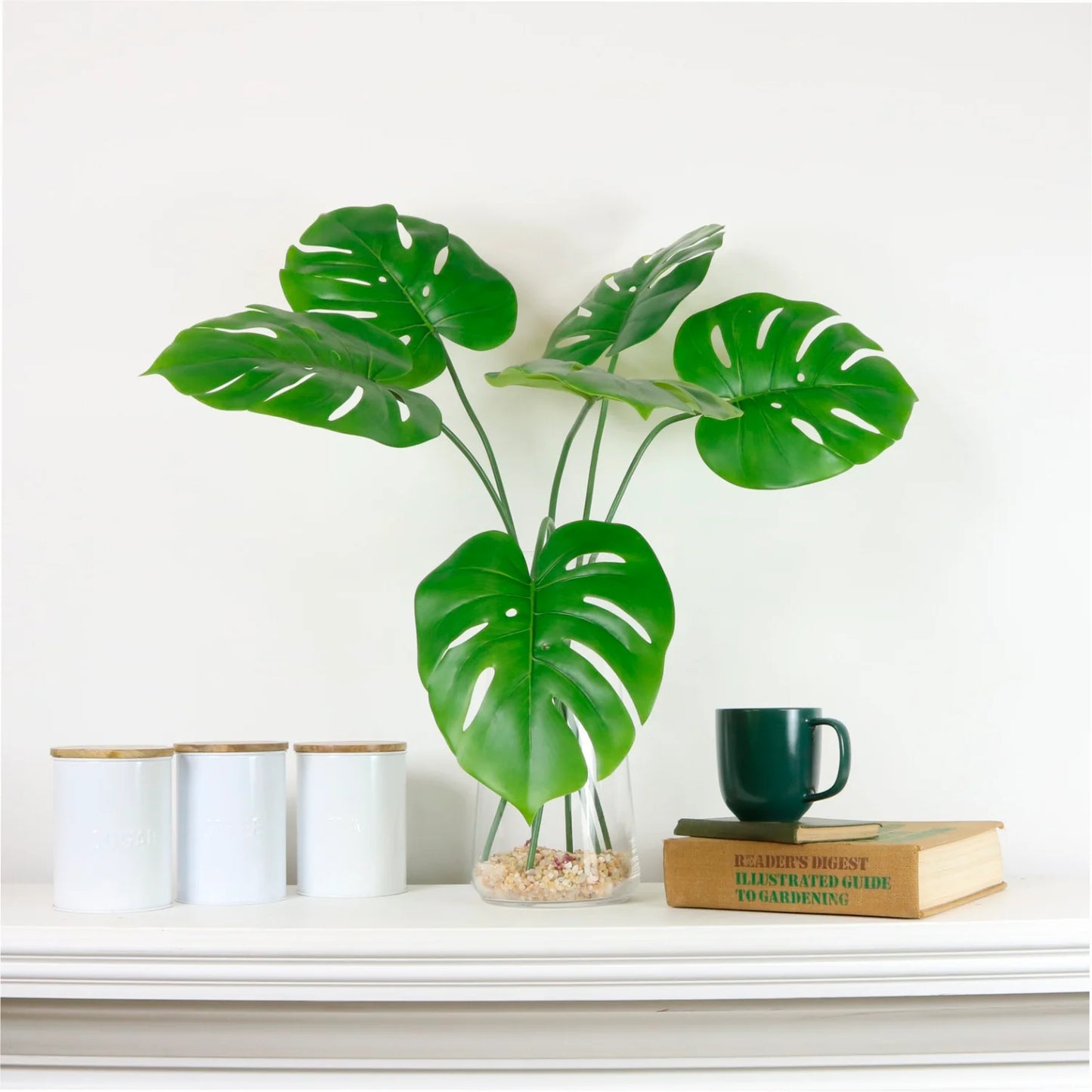 Faux Monstera Exotic Stem ~ One Leaf Per Stem