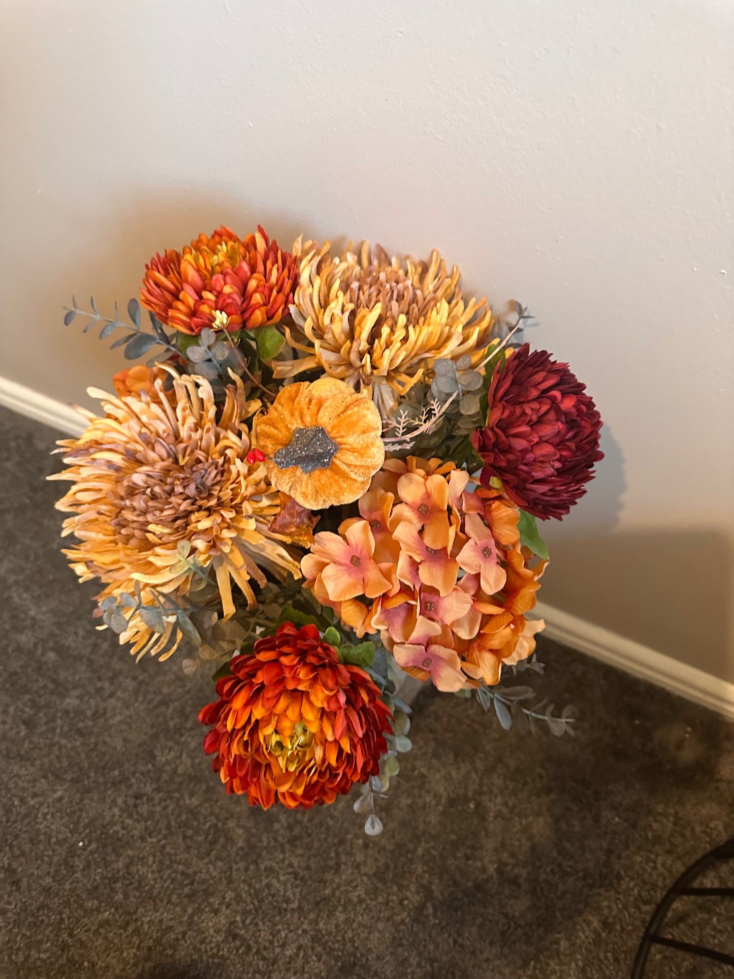 Autumnal Faux Flower Bouquet