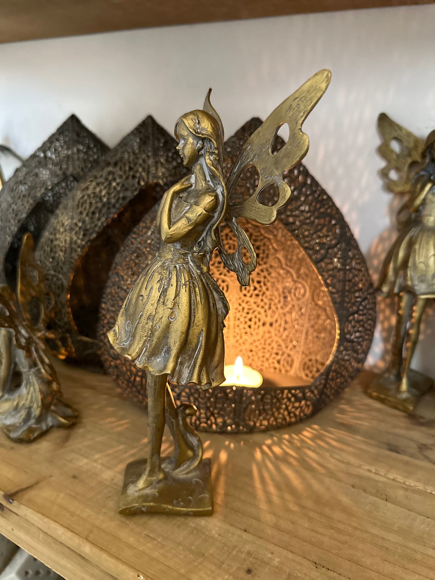 Standing Gold Decorative Fairy
