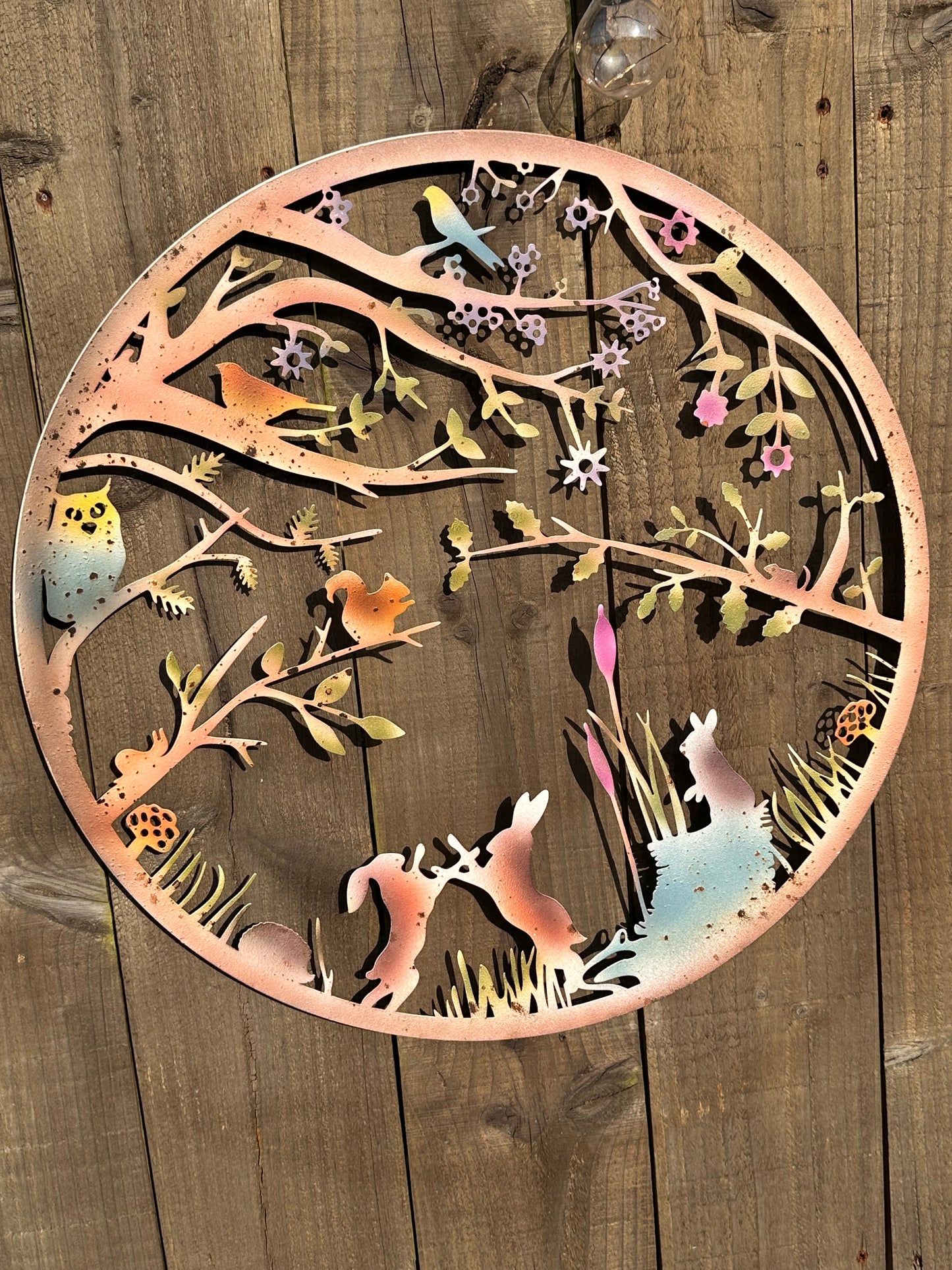 Wild Animal Metal Wall Plaque