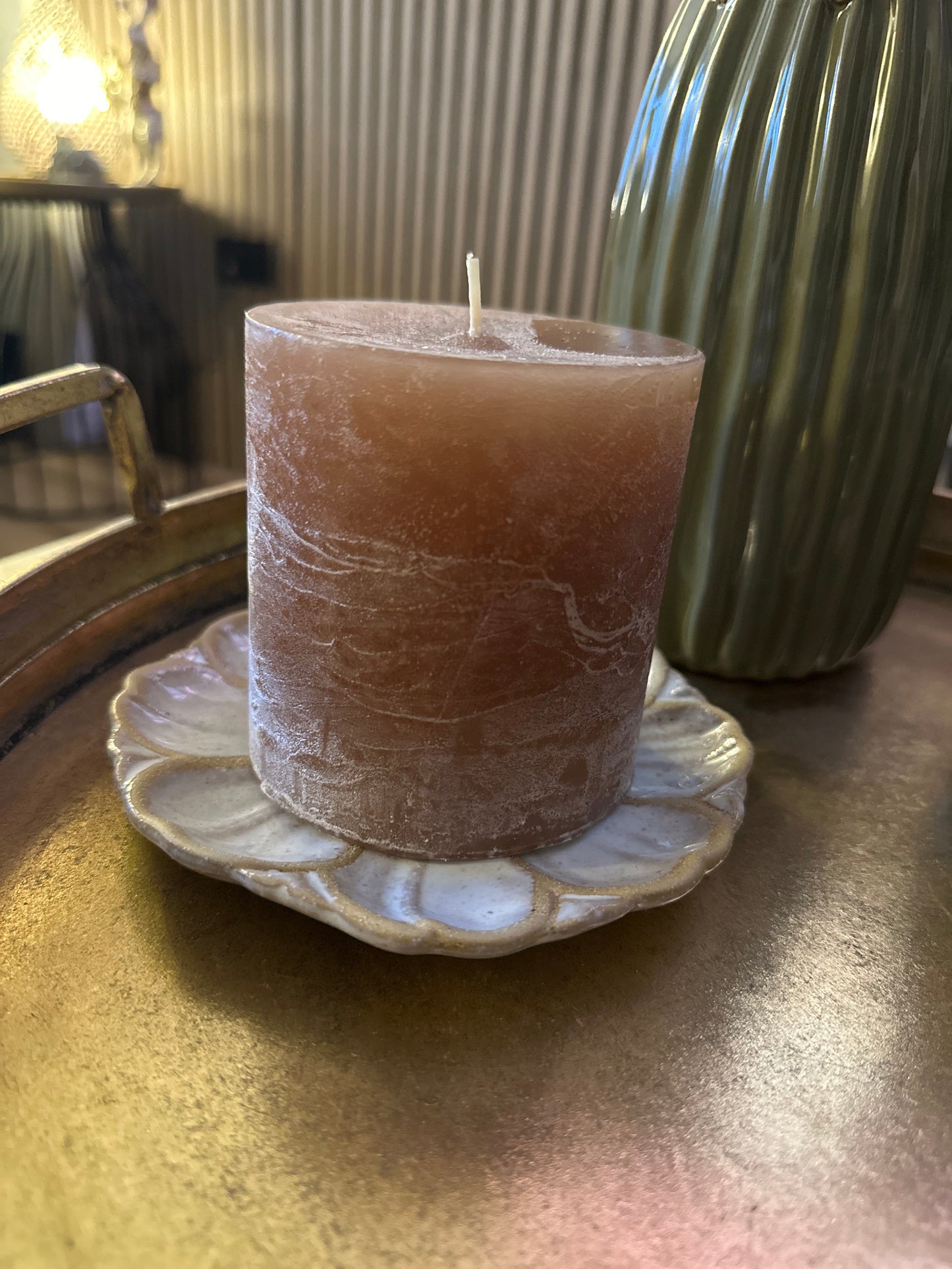 Pillar Candle 10cm - Beige