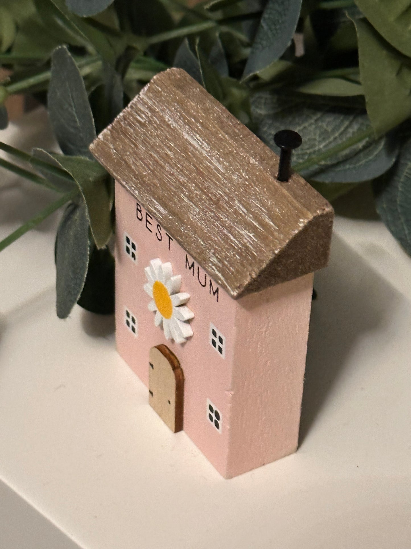 Mum Pink Mini Wooden House