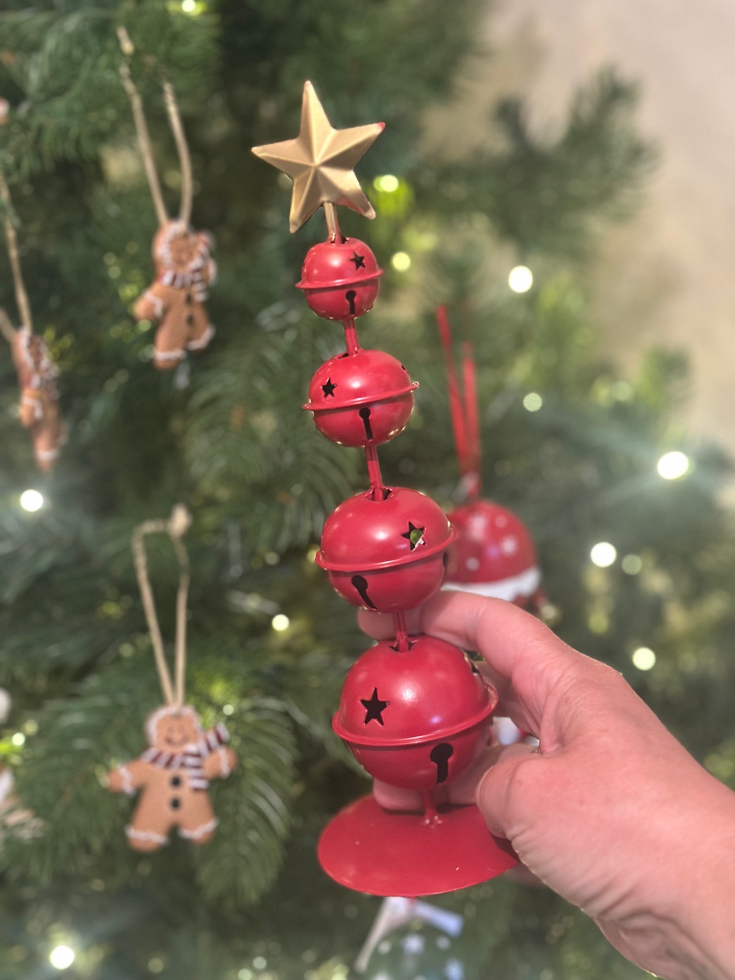 Red Bell Christmas Standing Decoration