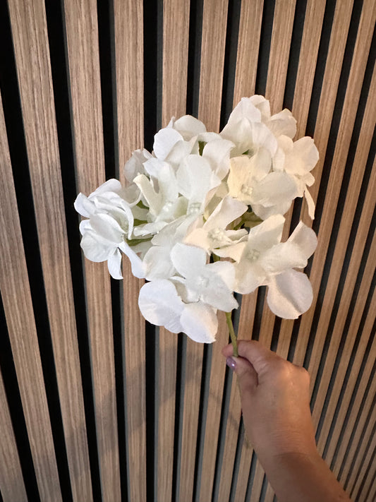 White Hydrangea Thin Stem