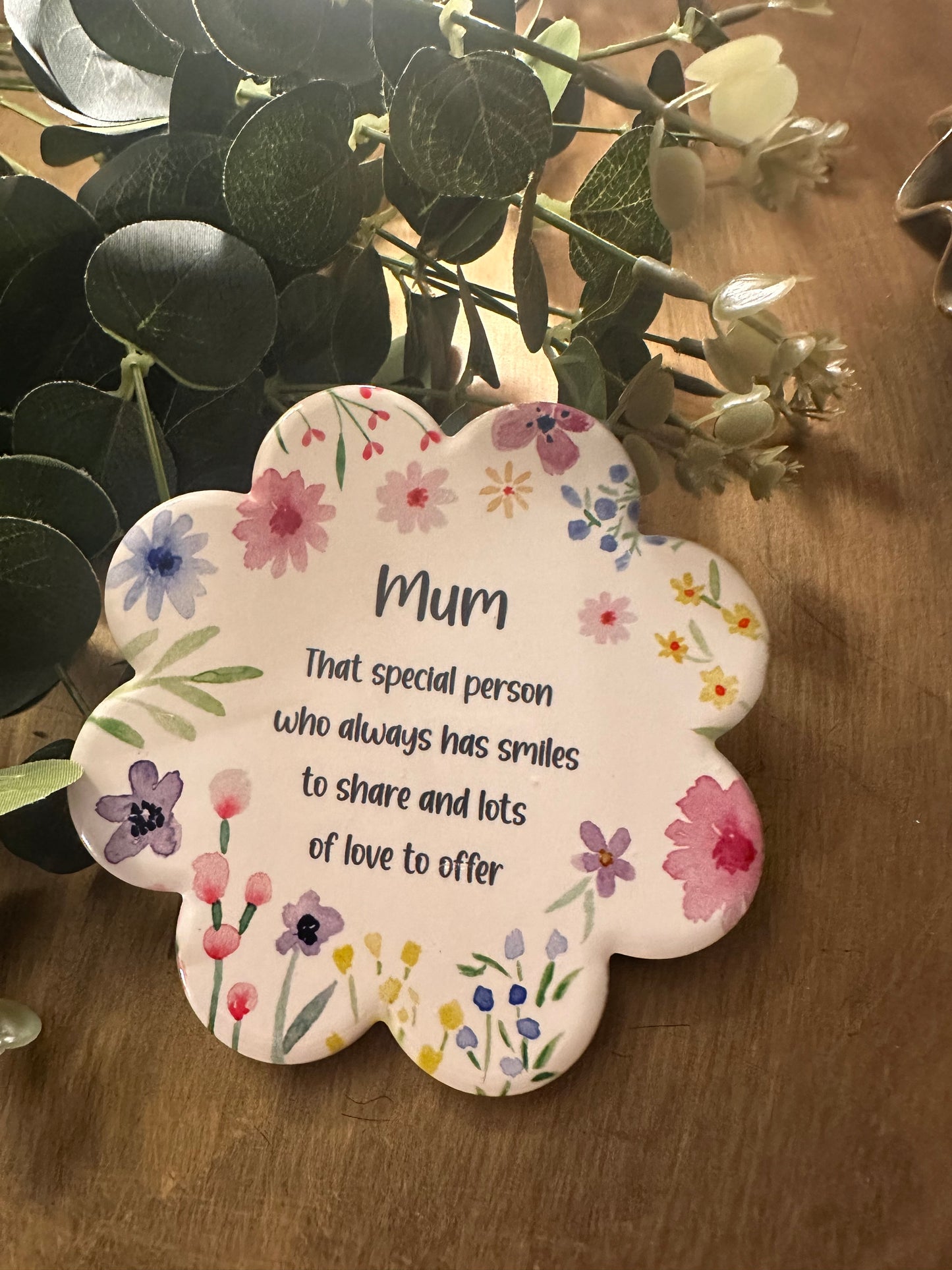 Floral Shaped  Mum Coaster