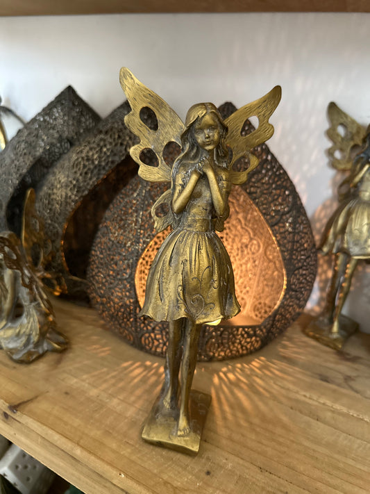 Standing Gold Decorative Fairy