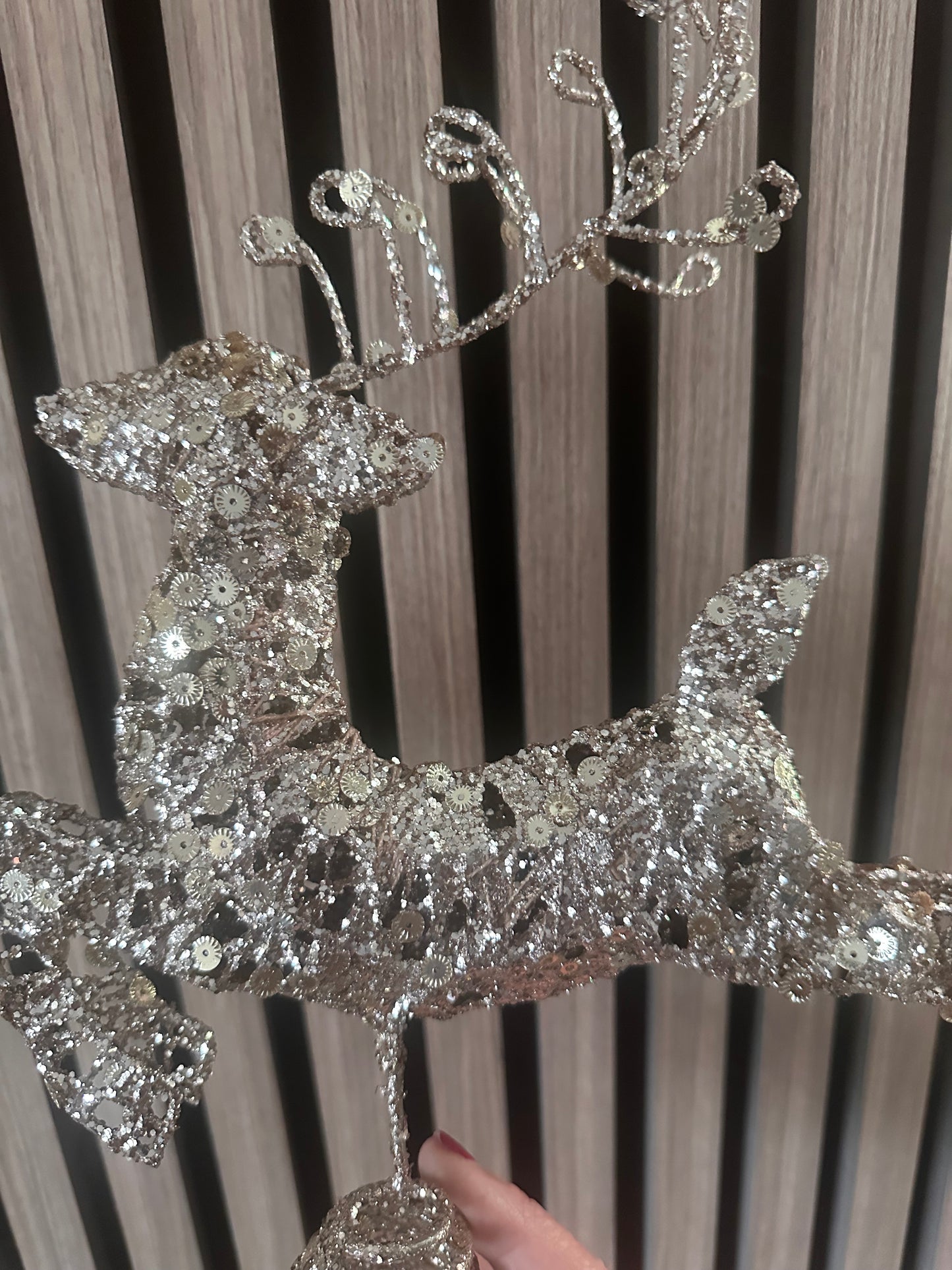 Gold Reindeer Tree Topper