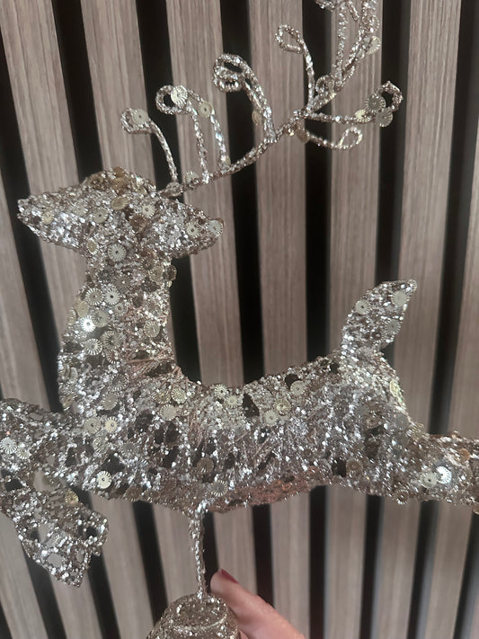 Gold Reindeer Tree Topper