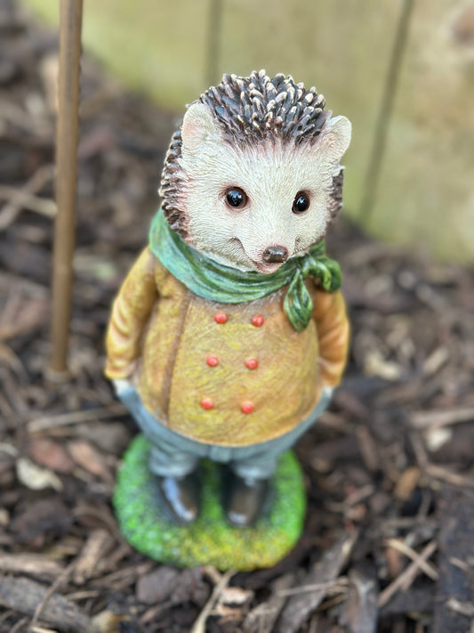 Quirky Dressed Decorative Hedgehog Garden Decor