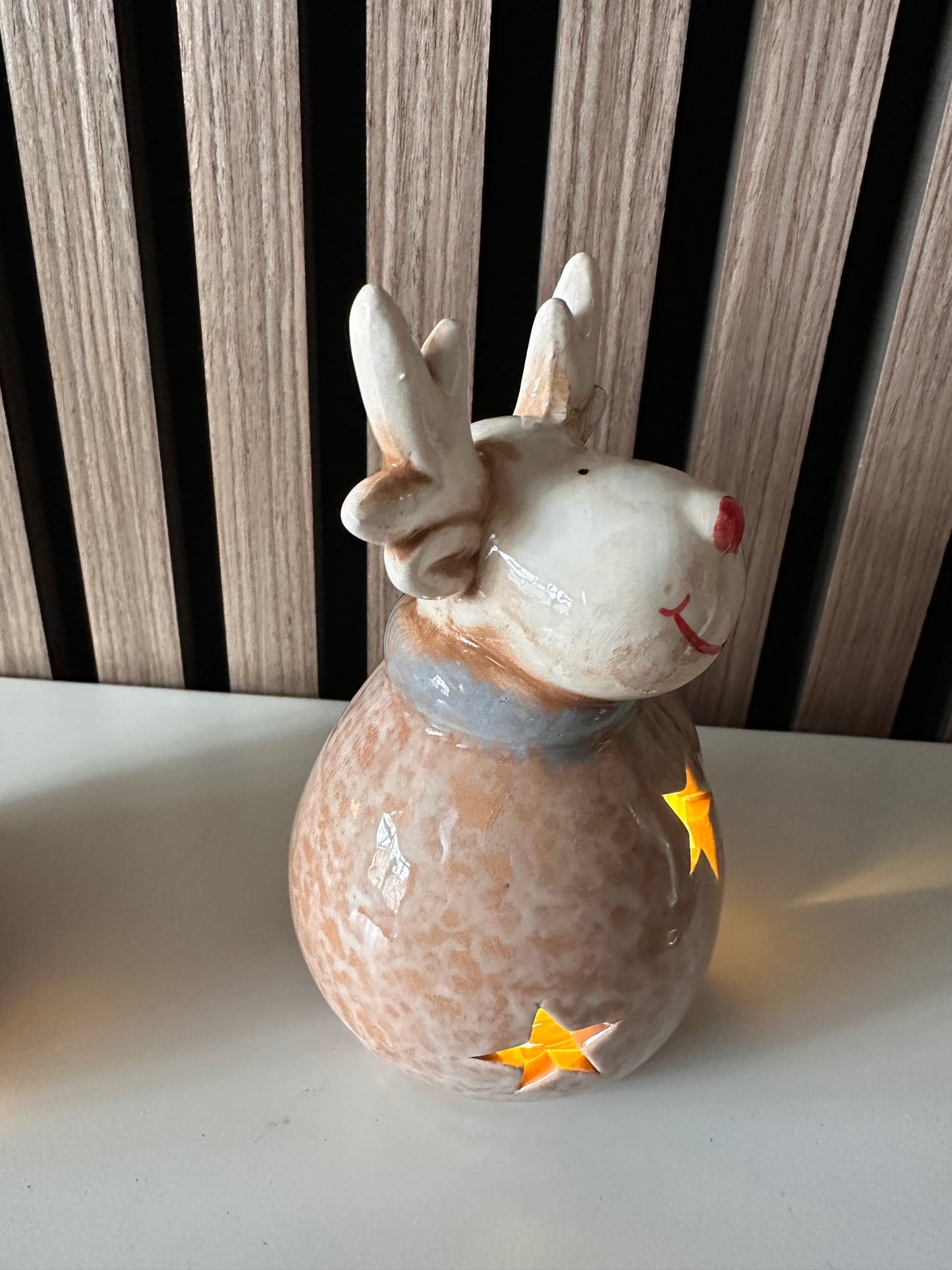 LED Ceramic Christmas Reindeer ~ 2 Sizes