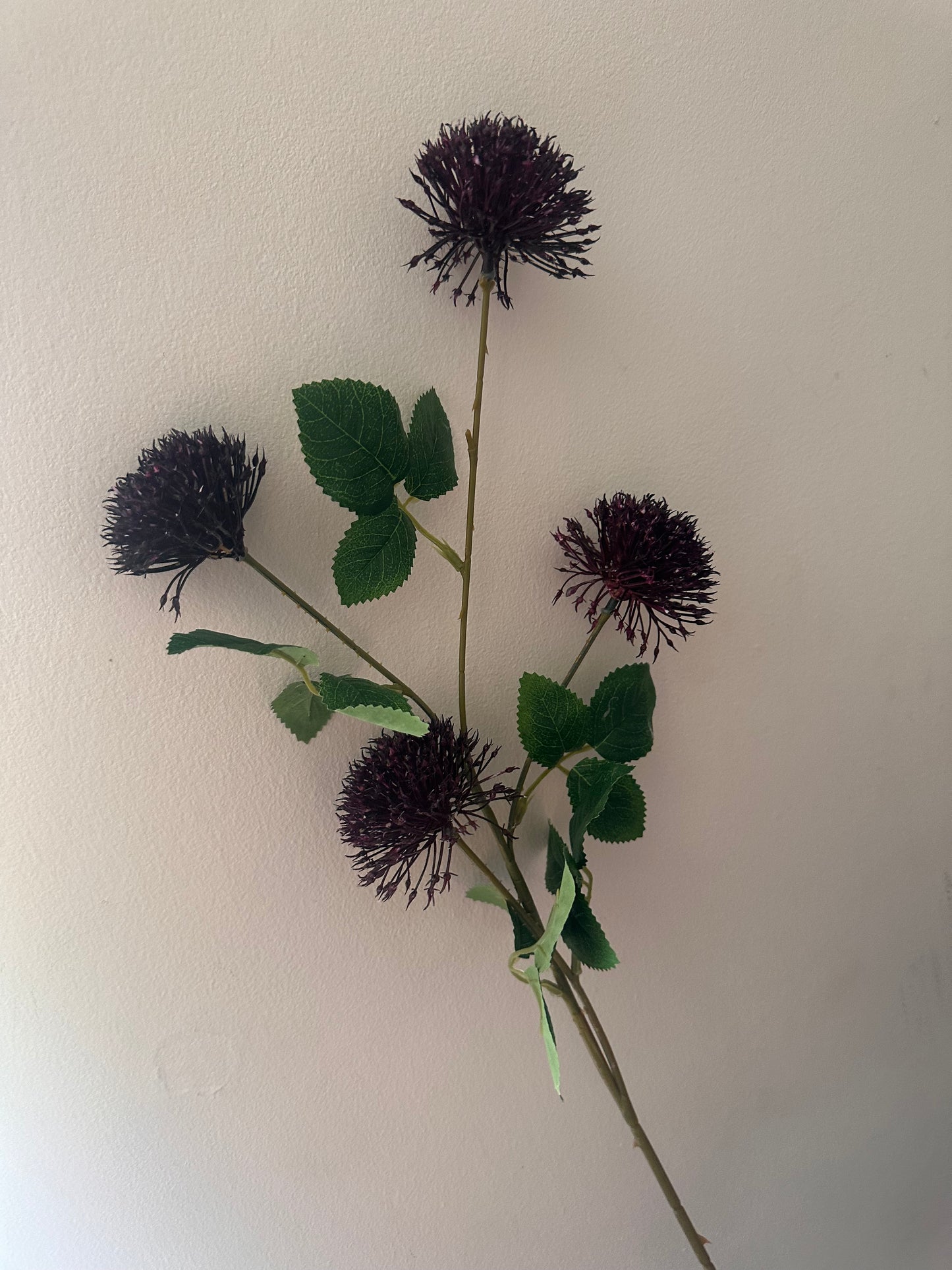 Faux Magenta Fireball Flowers