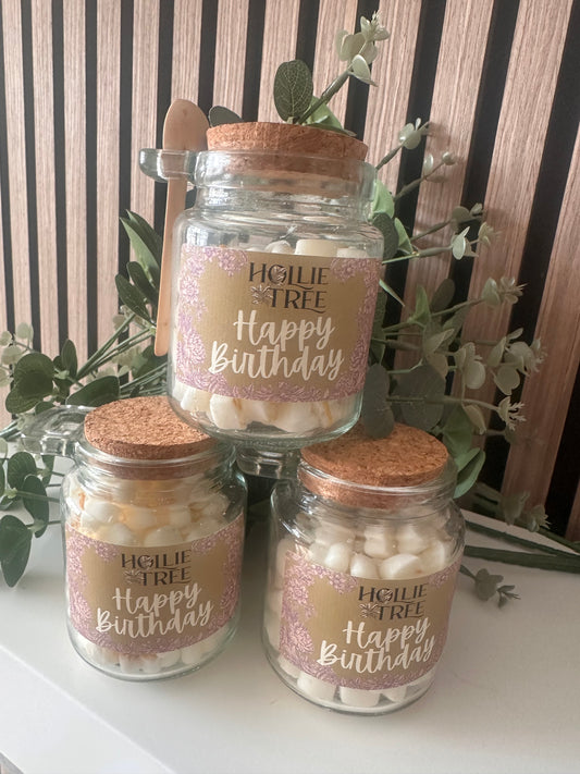 Happy Birthday Melting Wax Pot ~ Peach Blossom ~ 300 Hrs Burn Time