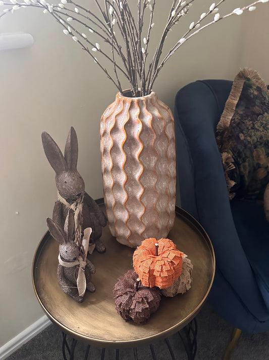 Large Glazed Wave Vase