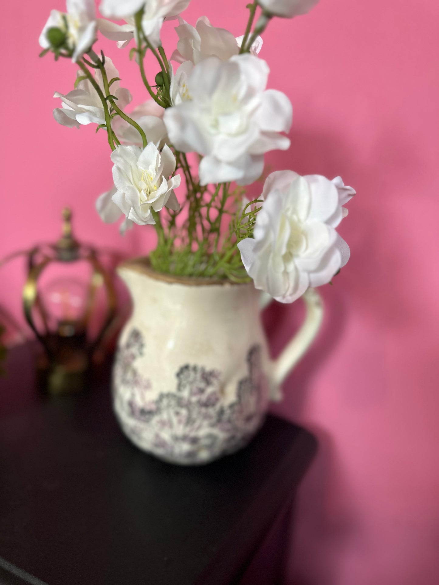 Vintage Style Flower Jug 16cm