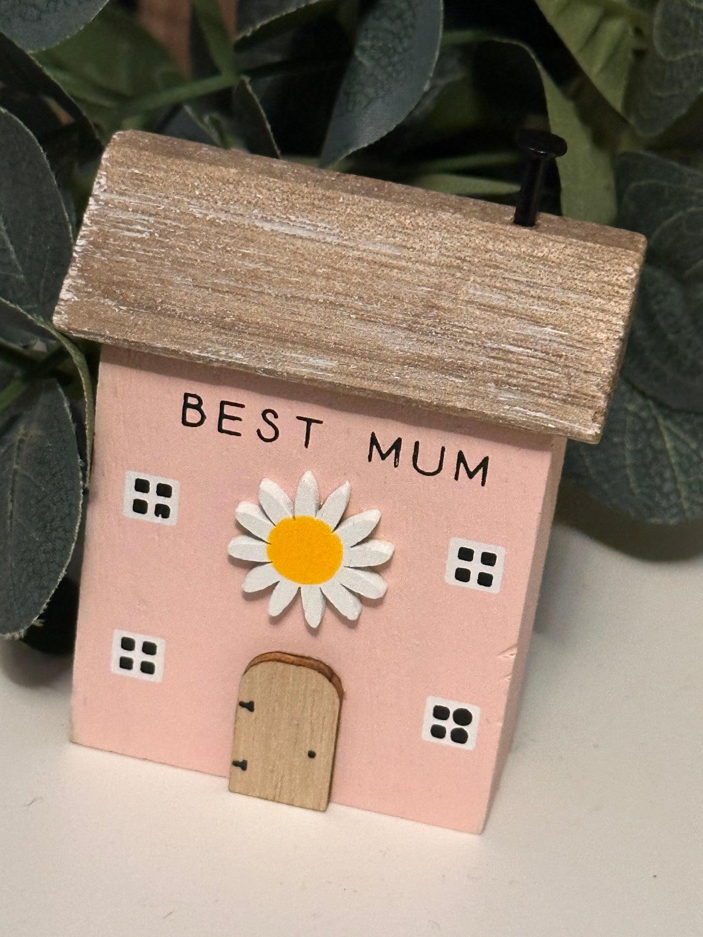 Mum Pink Mini Wooden House