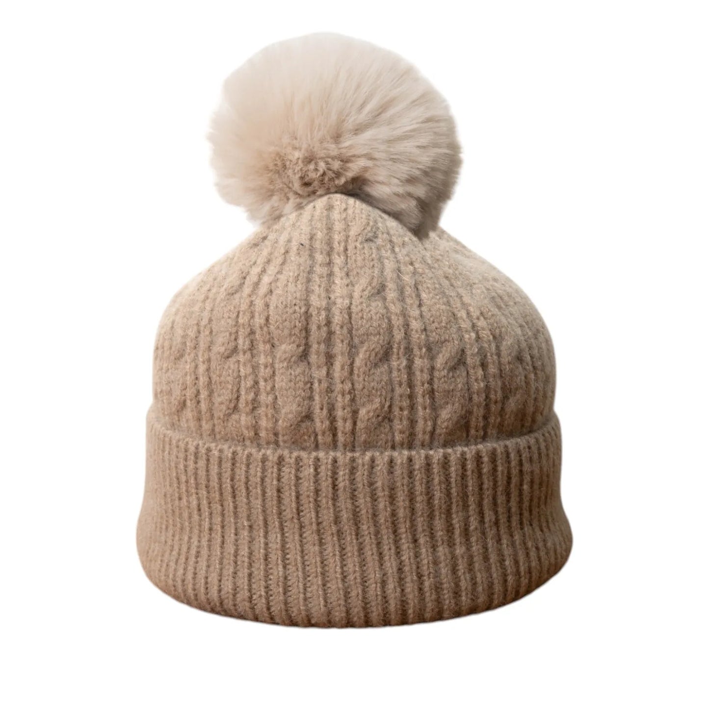 Jess & Lou Cable Knit Bobble Hat ~ 4 Colours