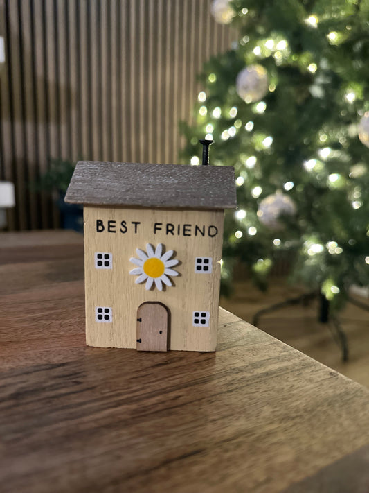 Best Friend Yellow Wooden House