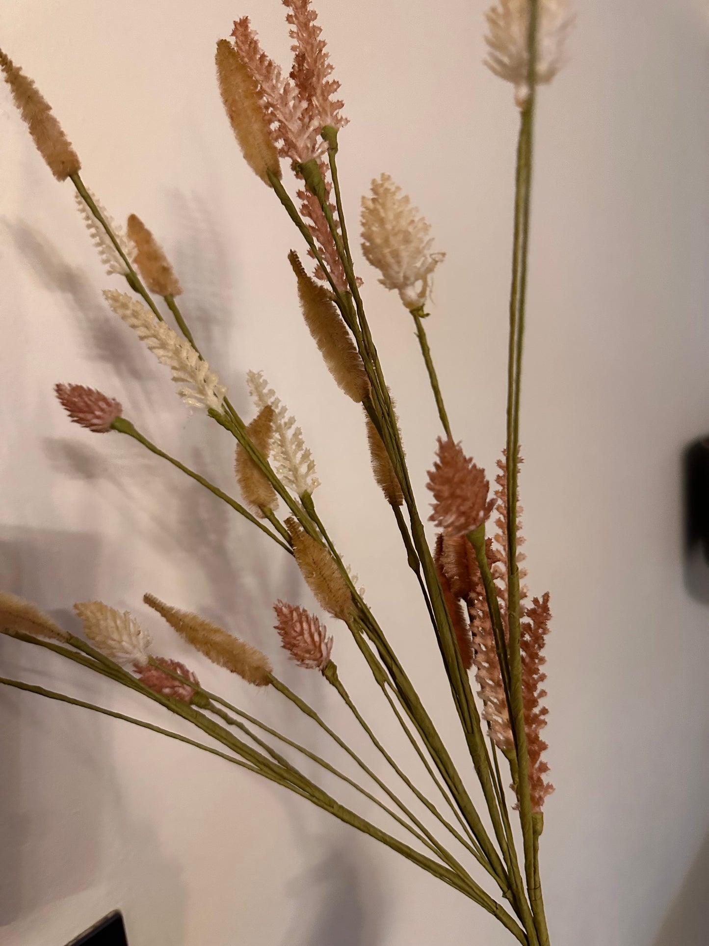 Natural Bunny Tail & Cone Mix Bunch Faux Flowers