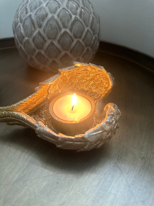 Gold Angel Tealight Holder