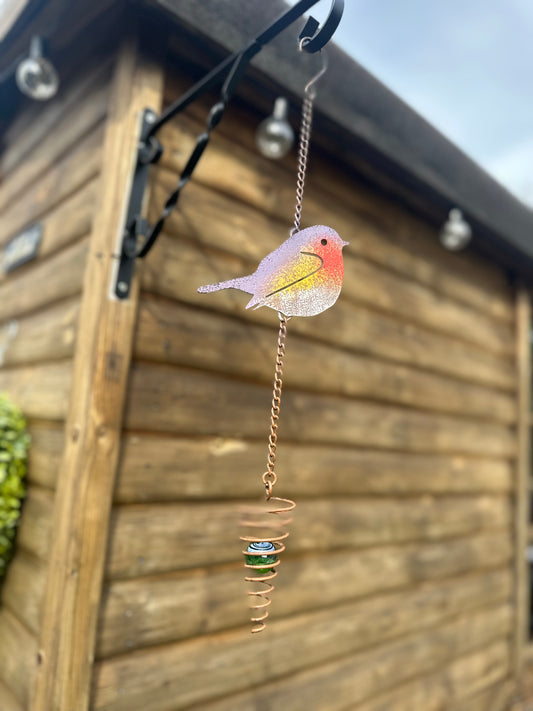Metal Hanging Robin Garden Decor