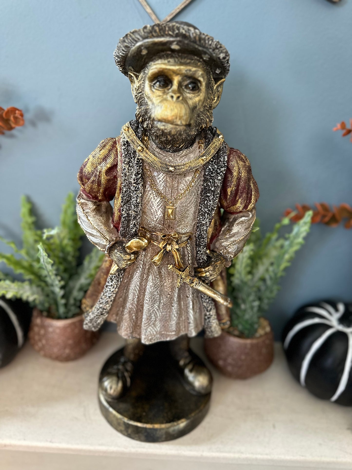 Stunning Decorative Monkey in Costume with Sword