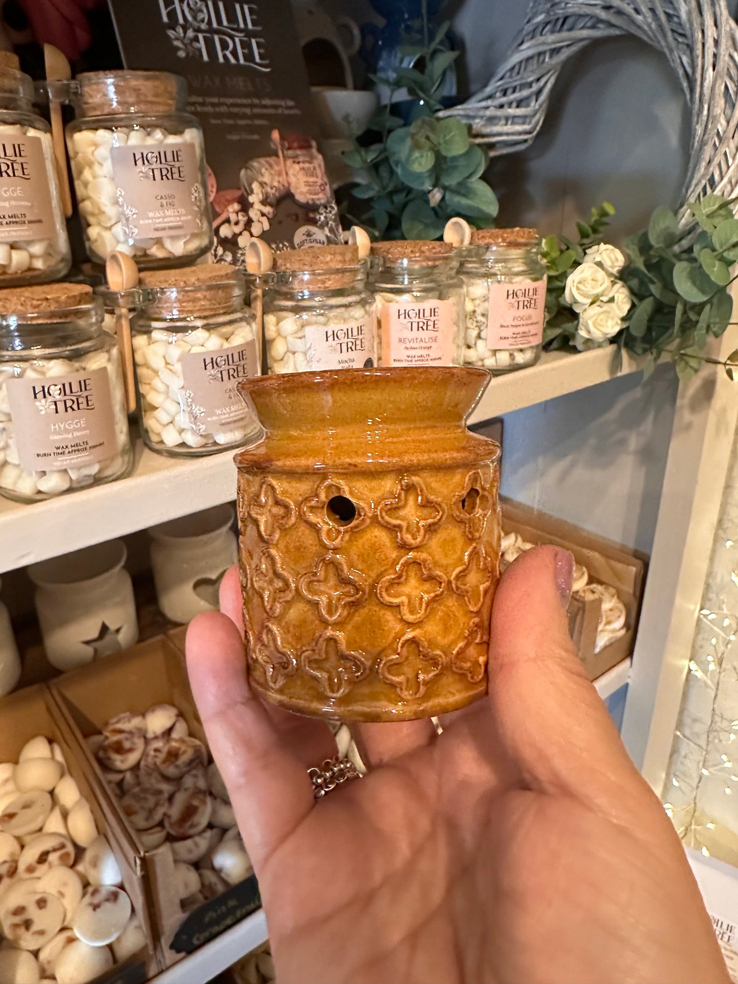 Mini Oil Wax Burner ~ Assorted Colours