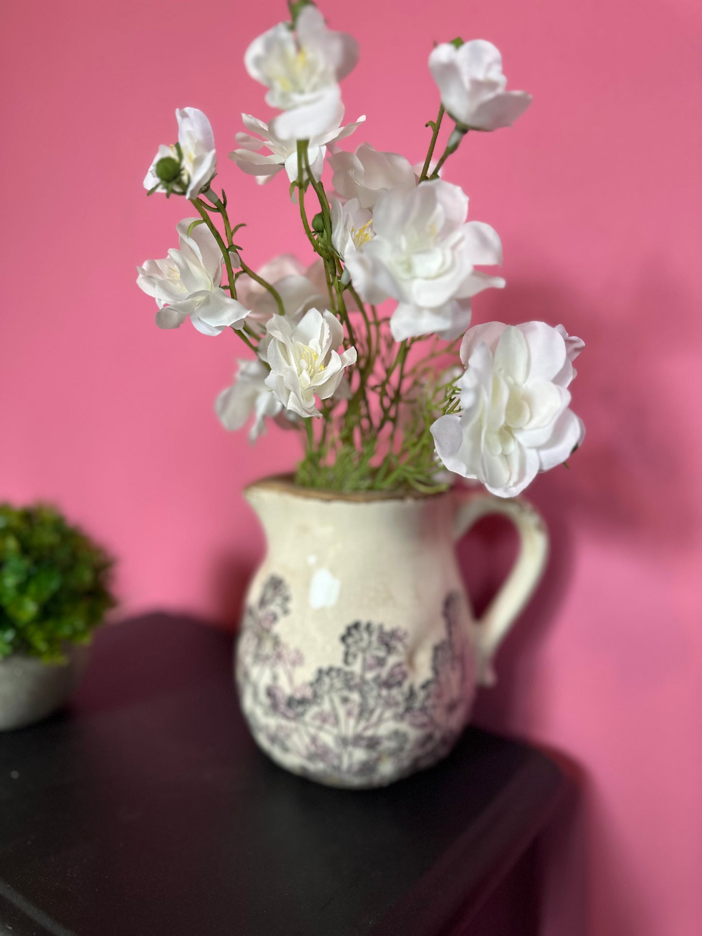 Vintage Style Flower Jug 16cm