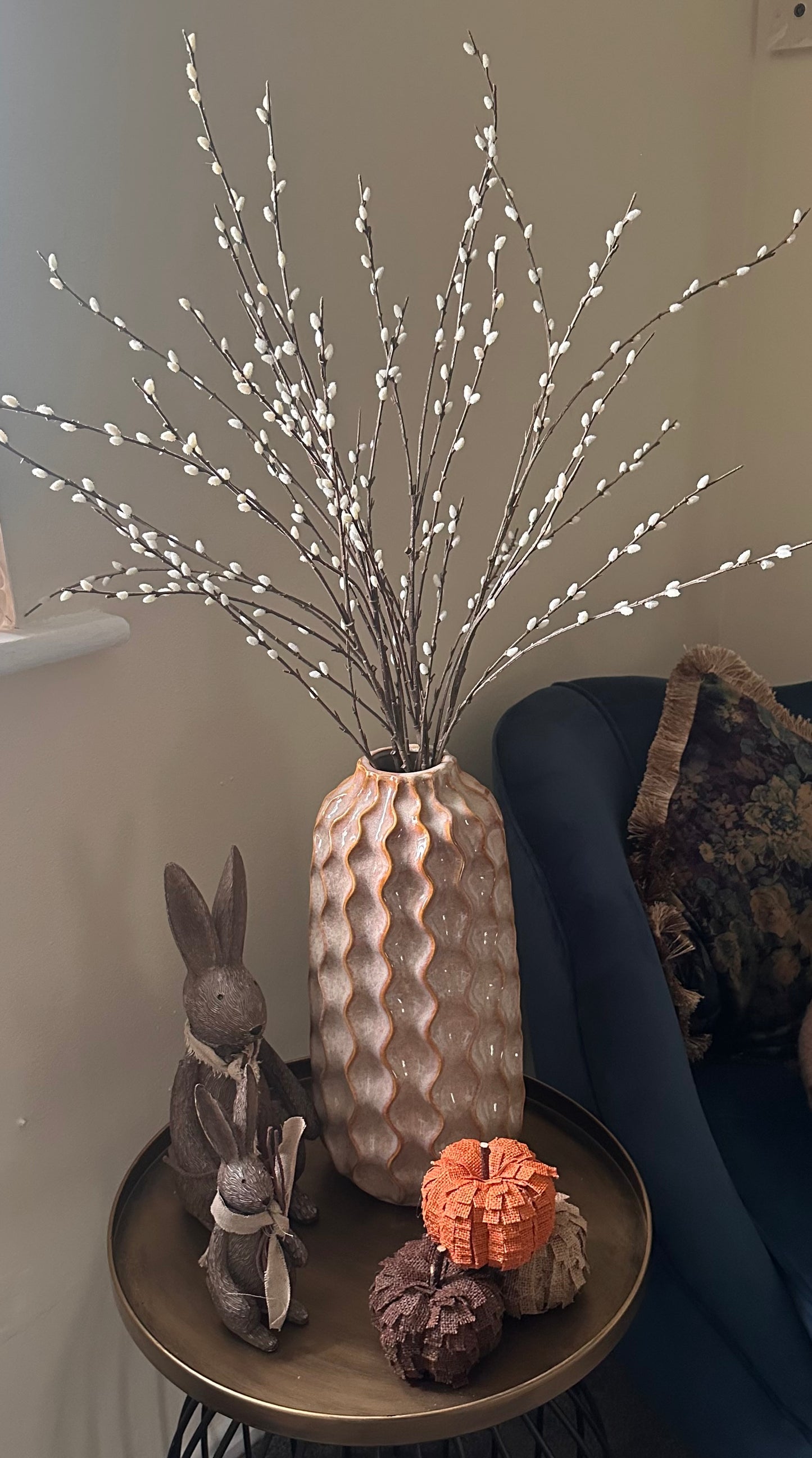 Large Glazed Wave Vase