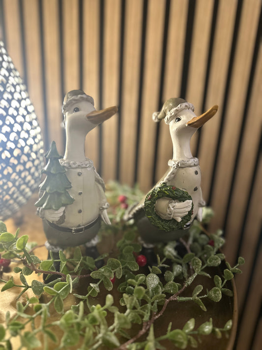 Gorgeous Christmas Decorative Ducks ~ Choice of 2