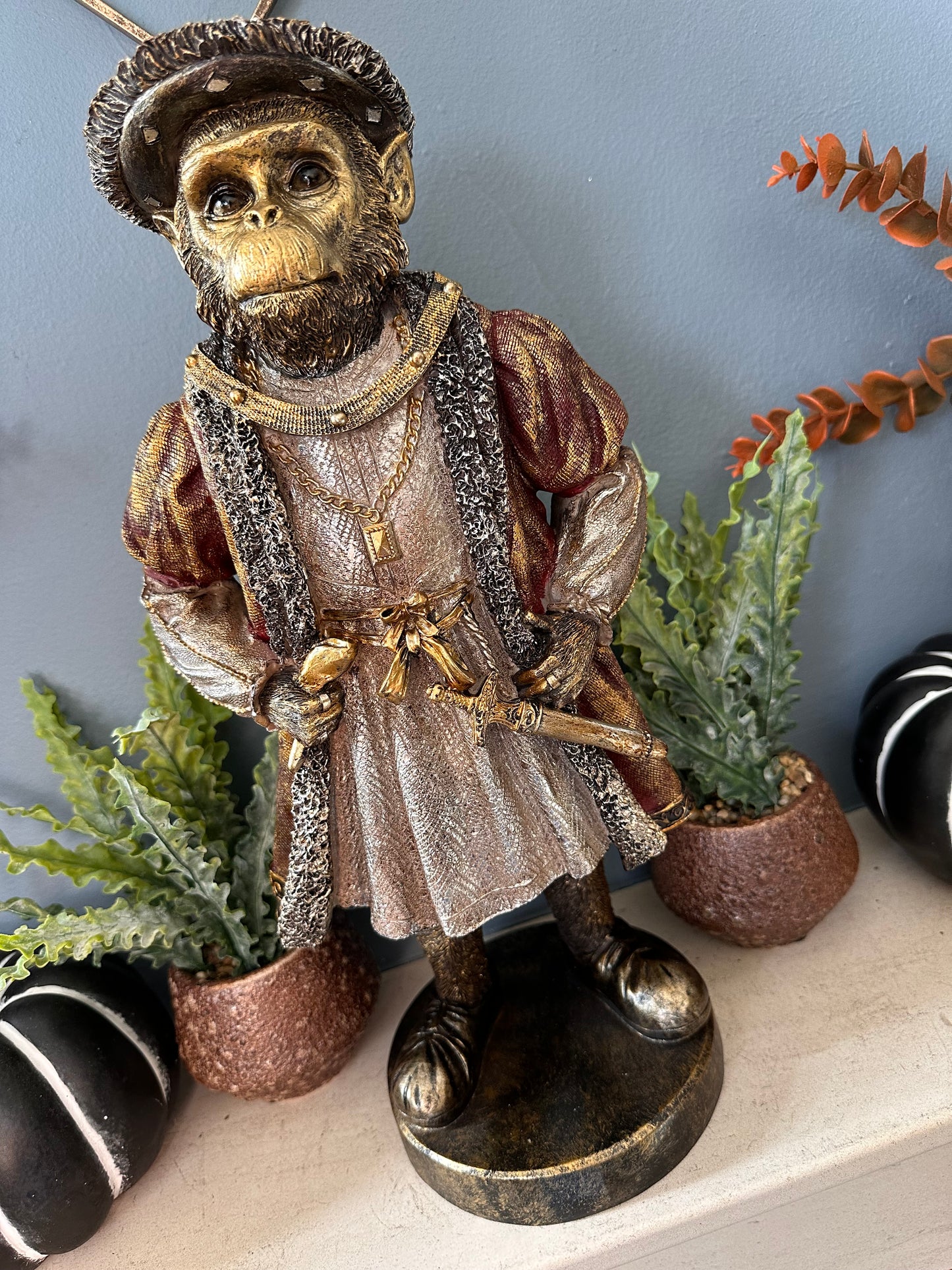 Stunning Decorative Monkey in Costume with Sword