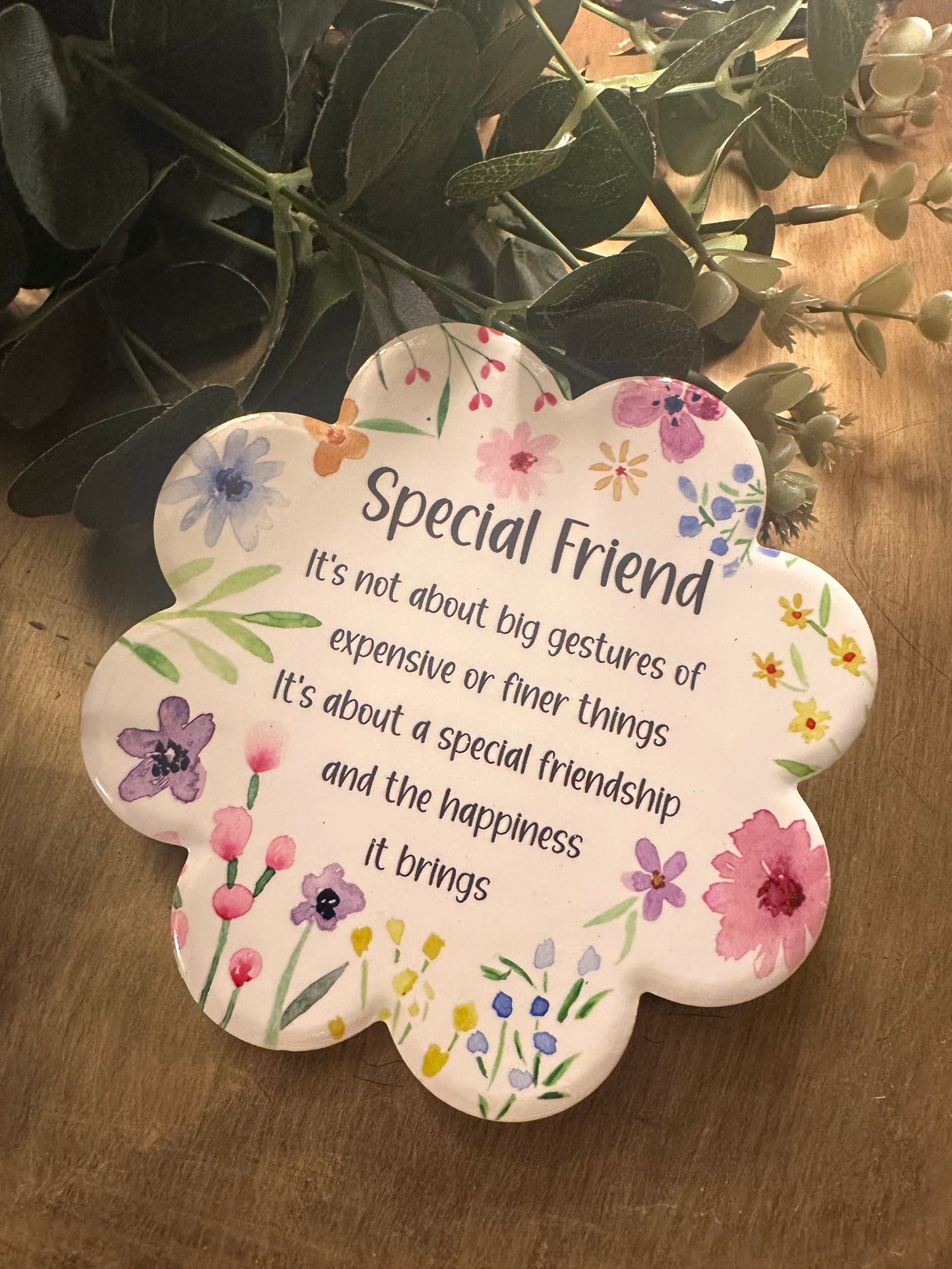Floral Shaped  Friend Coaster