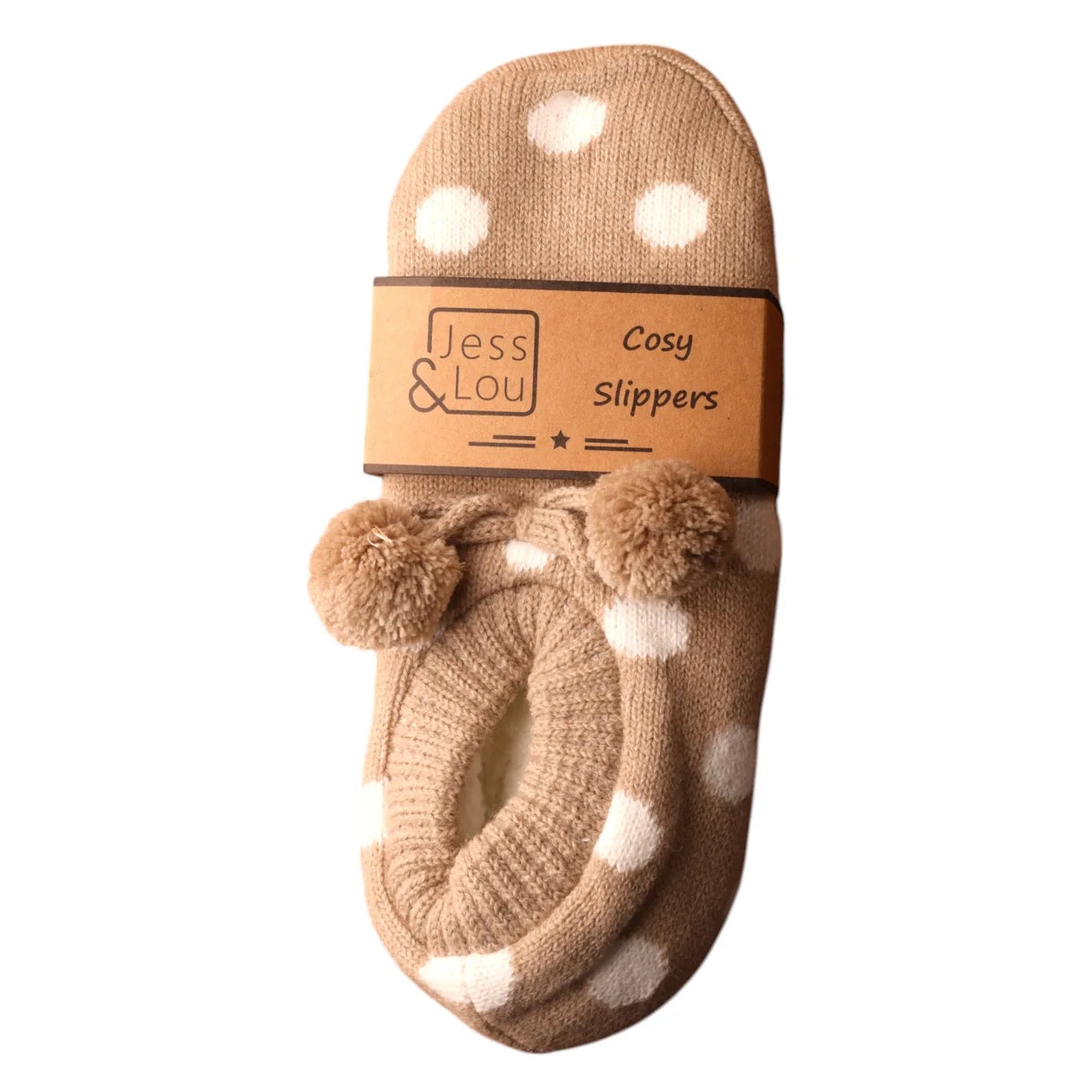 Jess & Lou Cosy Spot Slippers ~ 4 - 7