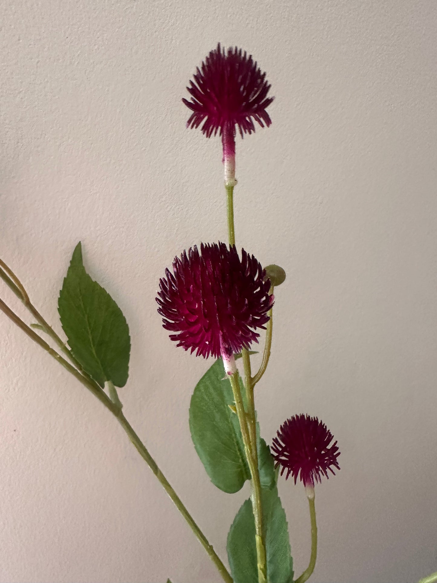 Faux Globe Thistle ~ Magenta