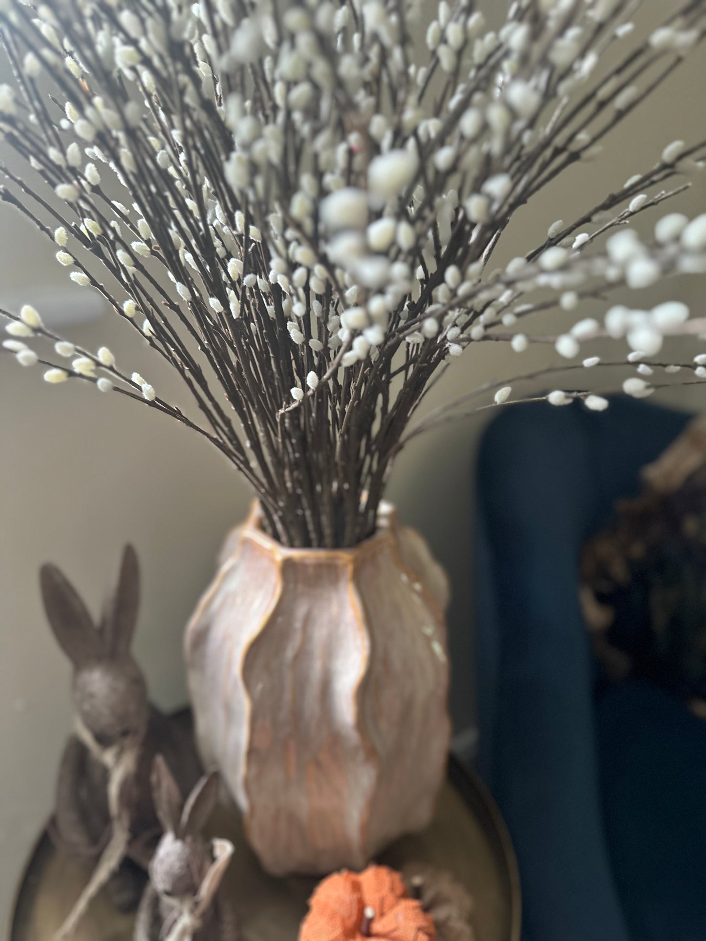 Stunning Statement Decorative Seed Pod Glazed Vase - Luxury Large Sculptural Design