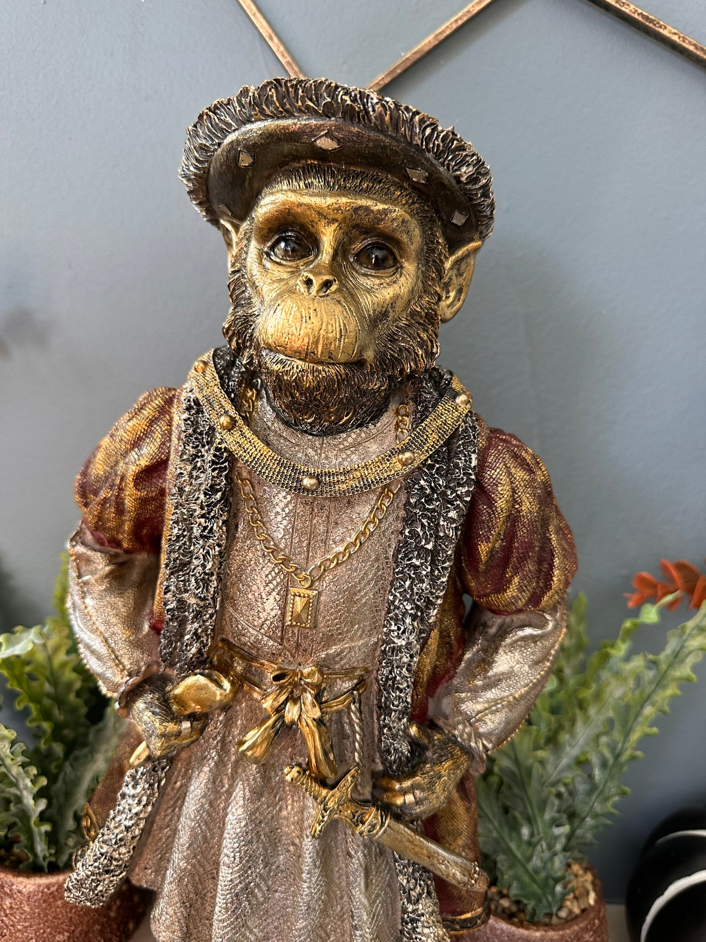 Stunning Decorative Monkey in Costume with Sword