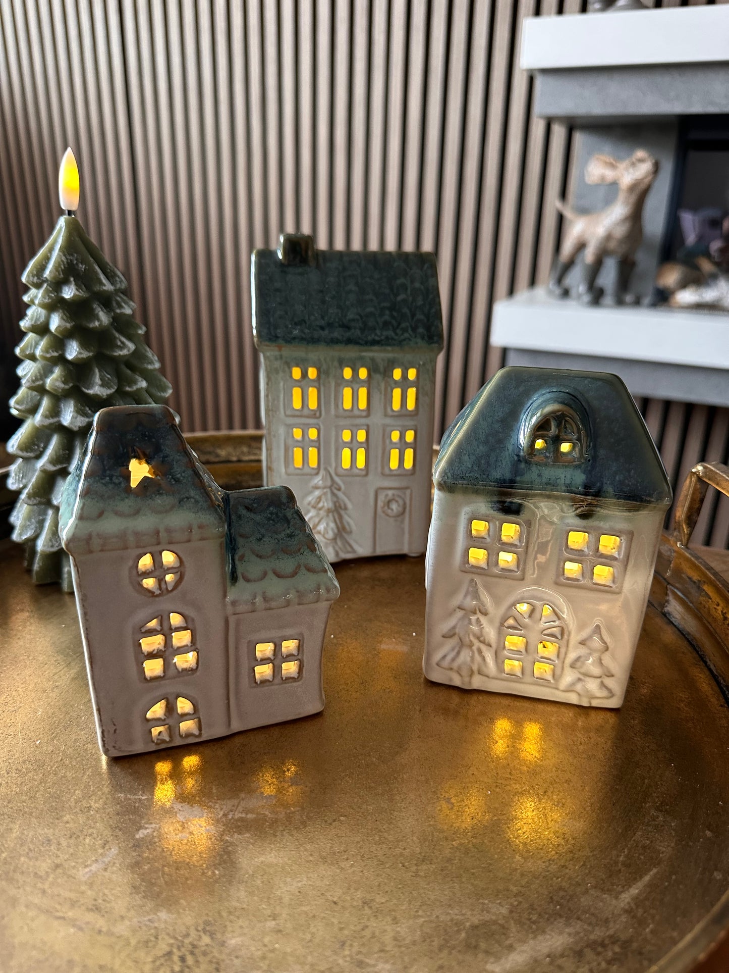Ceramic Light Up House ~ Choice of 3