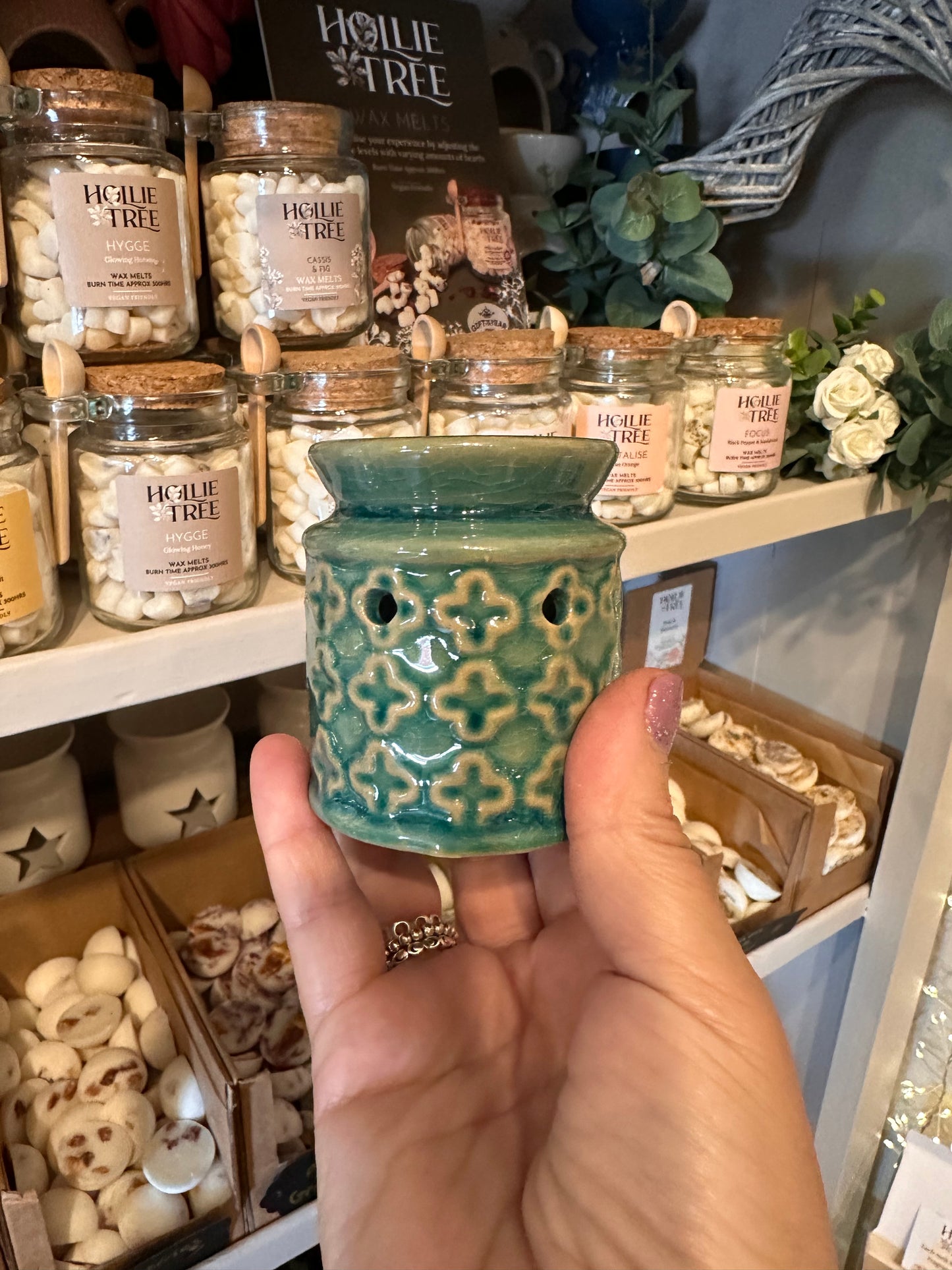 Mini Oil Wax Burner ~ Assorted Colours