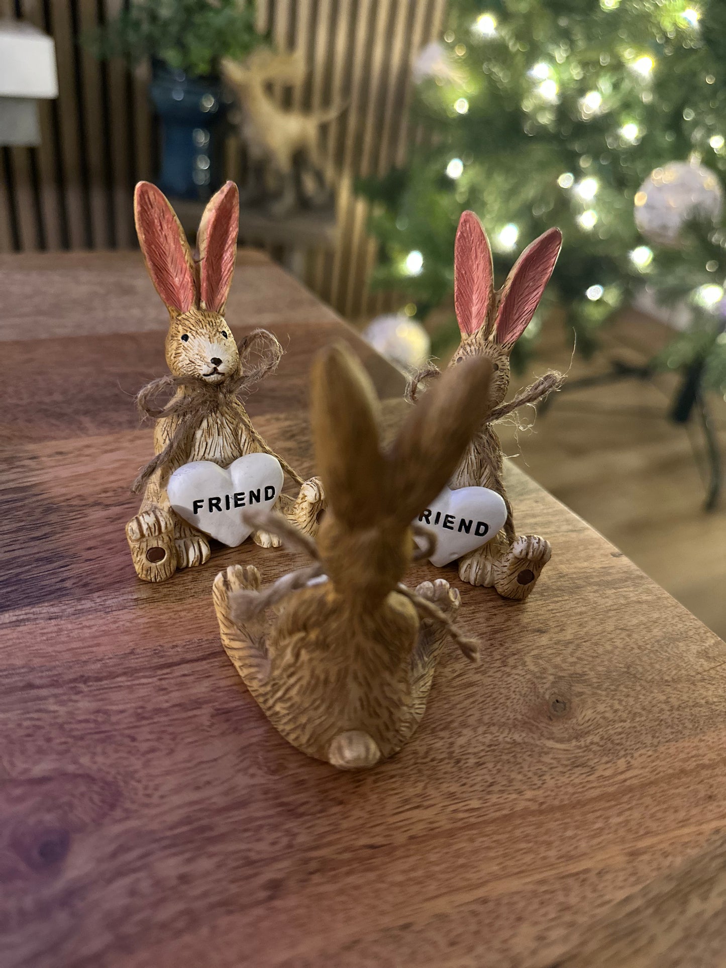 Cute Sitting Friend Heart Rabbit